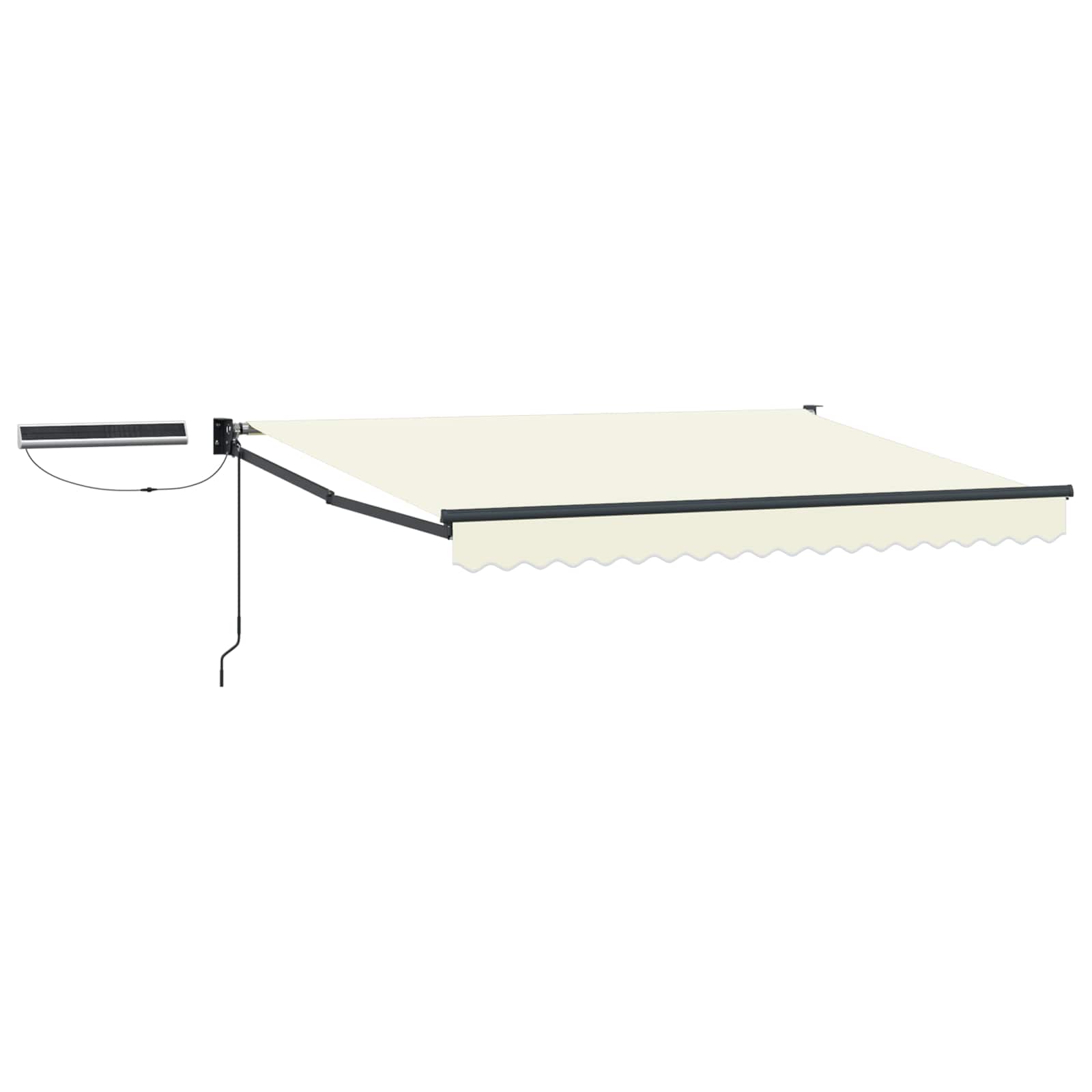 Tettuccio Elettrico Retrattile Crema e Antracite 2,5 x 2 m