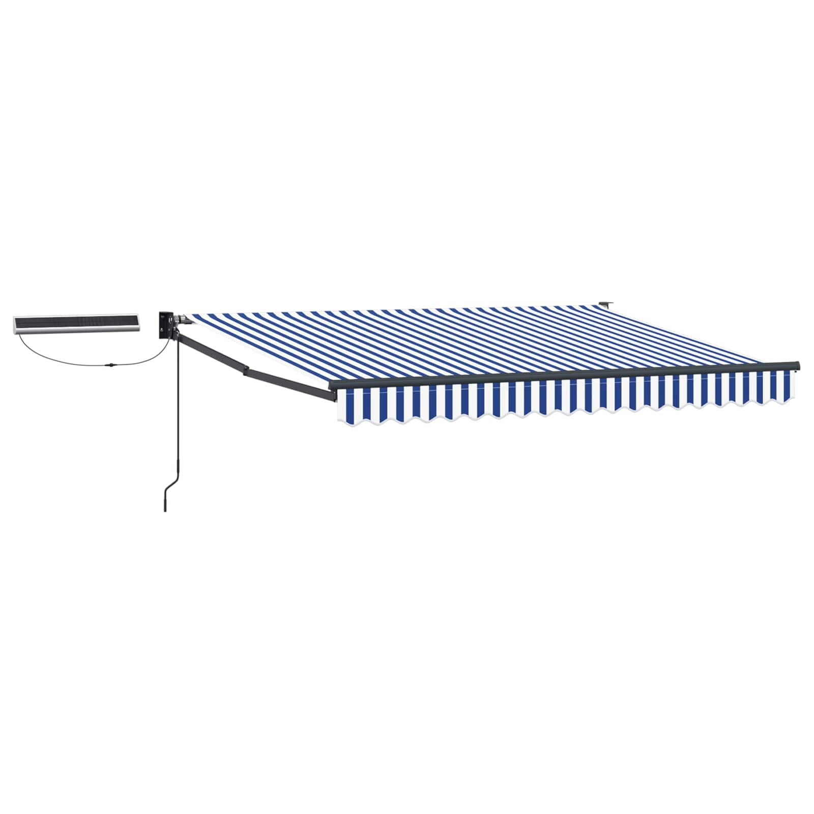 Tettuccio Elettrico Retrattile Blu, Bianco, Antracite 3,5 x 2 m