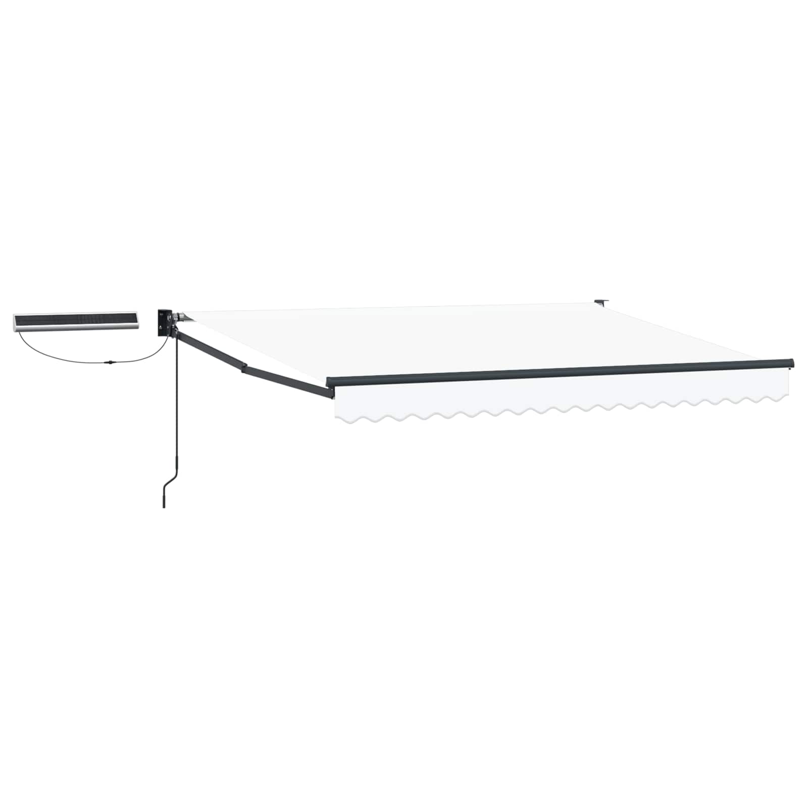 Tettuccio Elettrico Retrattile Bianco e Antracite 3,5 x 2 m