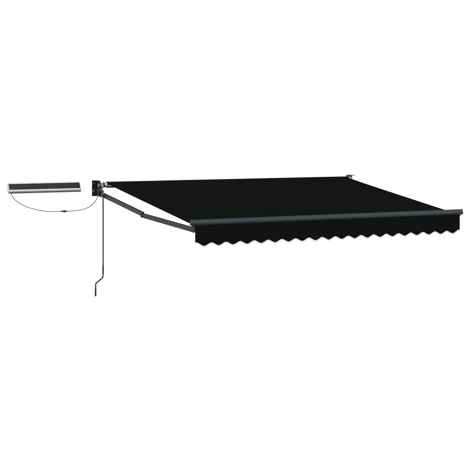 Tettuccio Elettrico Retrattile Nero e antracite 3 x 2,5 m