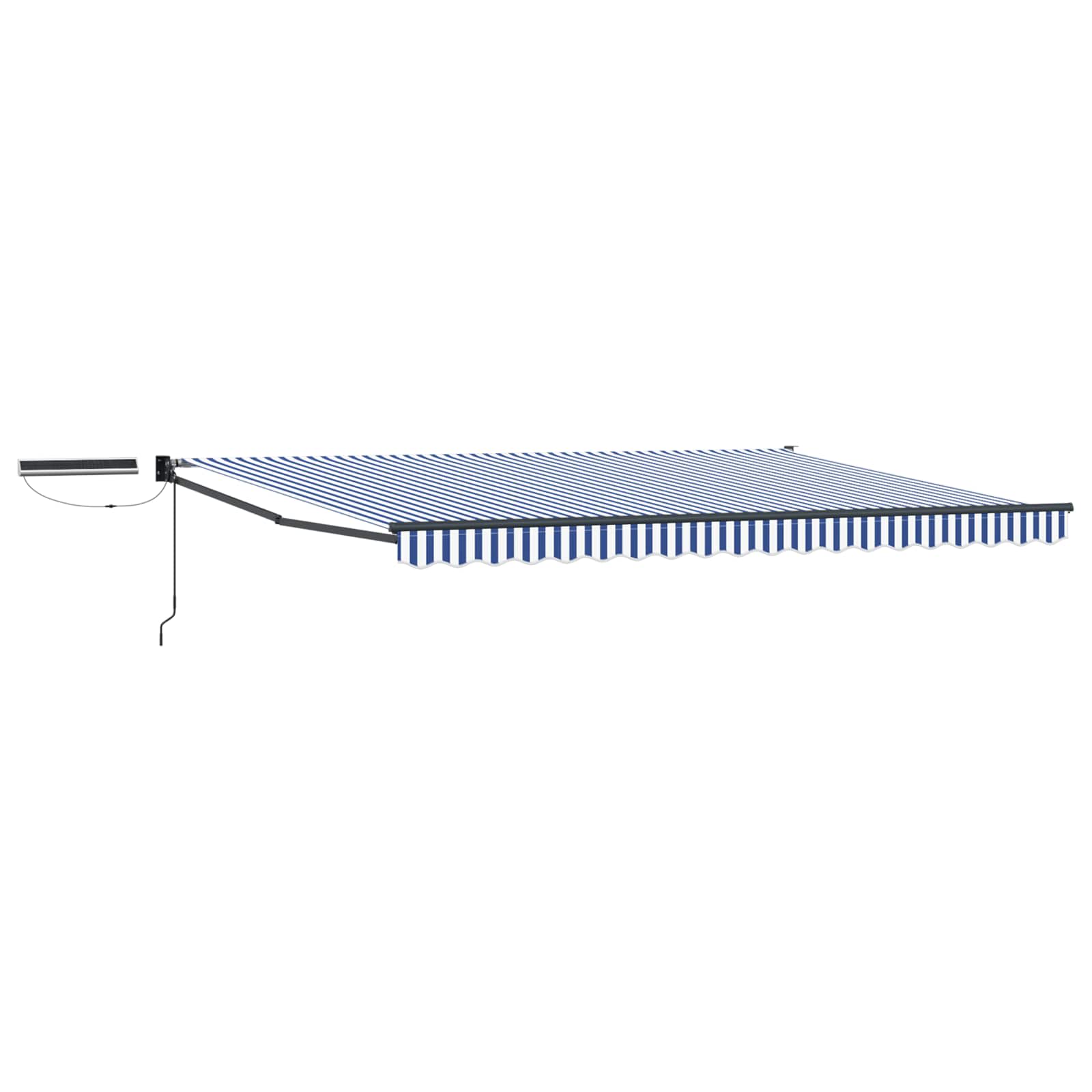 Tettuccio Elettrico Retrattile Blu, Bianco, Antracite 4 × 3 m