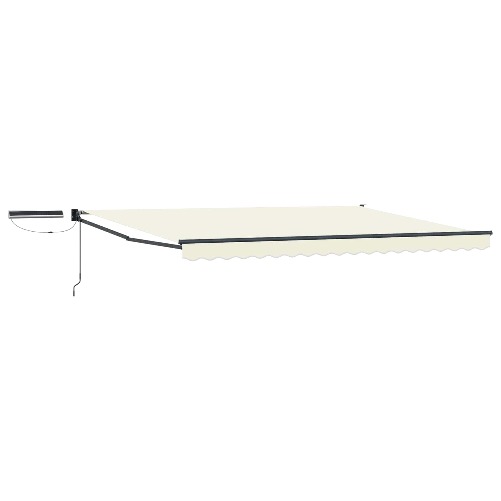 Tettuccio Elettrico Retrattile Crema e Antracite 4,5 × 3 m