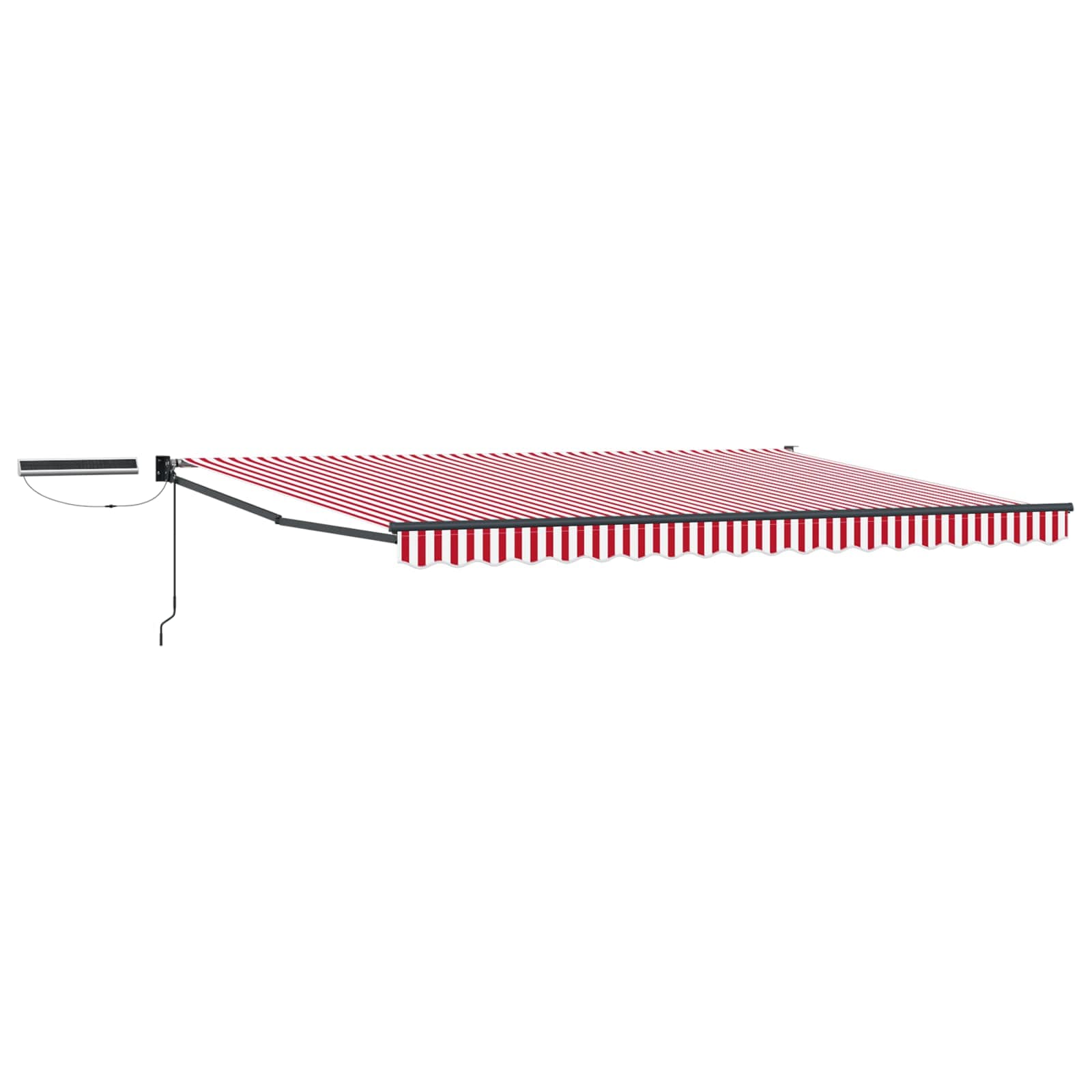 Tettuccio Elettrico Retrattile Rosso, Bianco, Antracite 5 x 3 m
