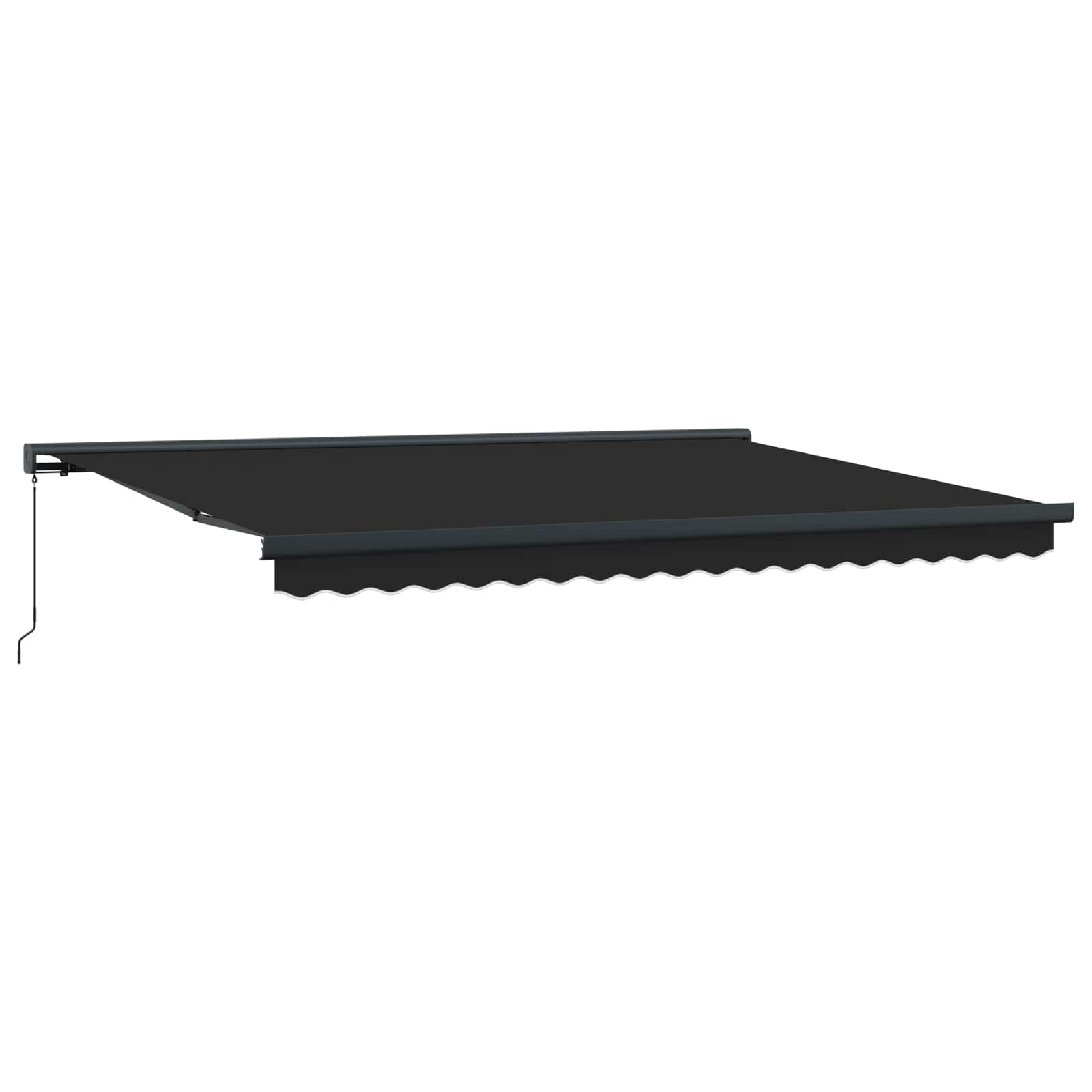 Tenda retrattile Antracite e Grigio 400 × 300 cm Tela e Alluminio