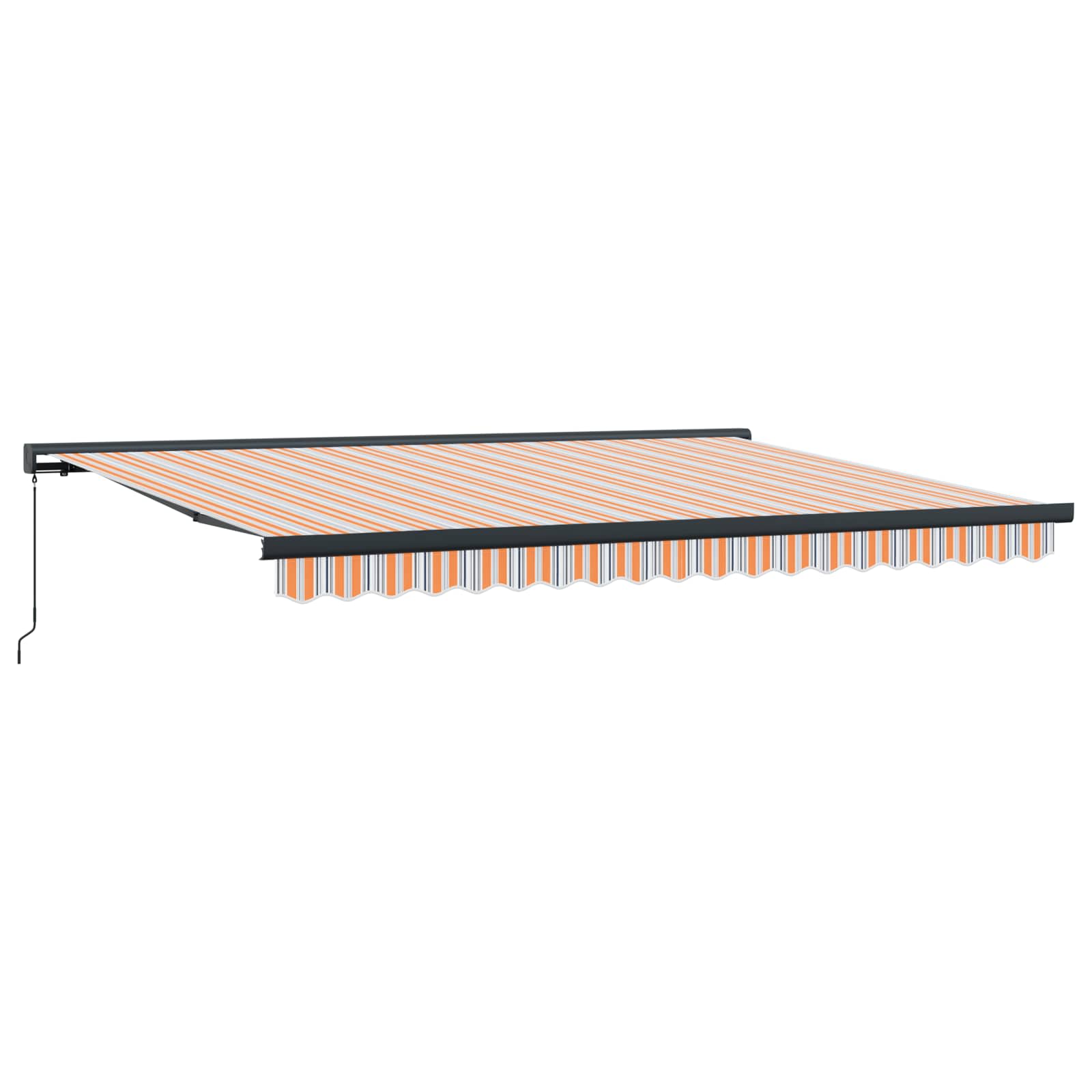 Tenda retrattile Arancione e Grigio 400 × 300 cm