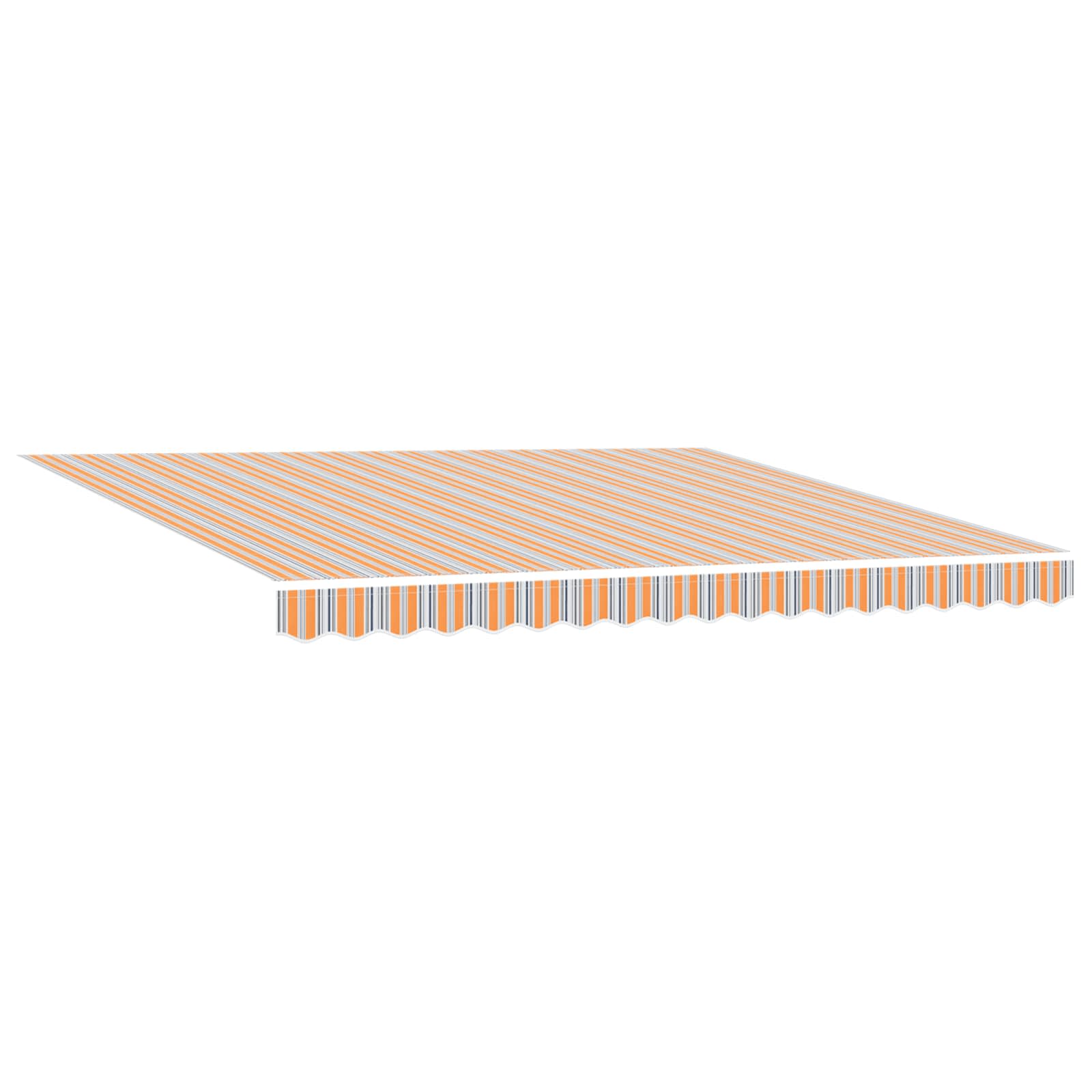 Tenda retrattile Arancione e Grigio 400 × 300 cm