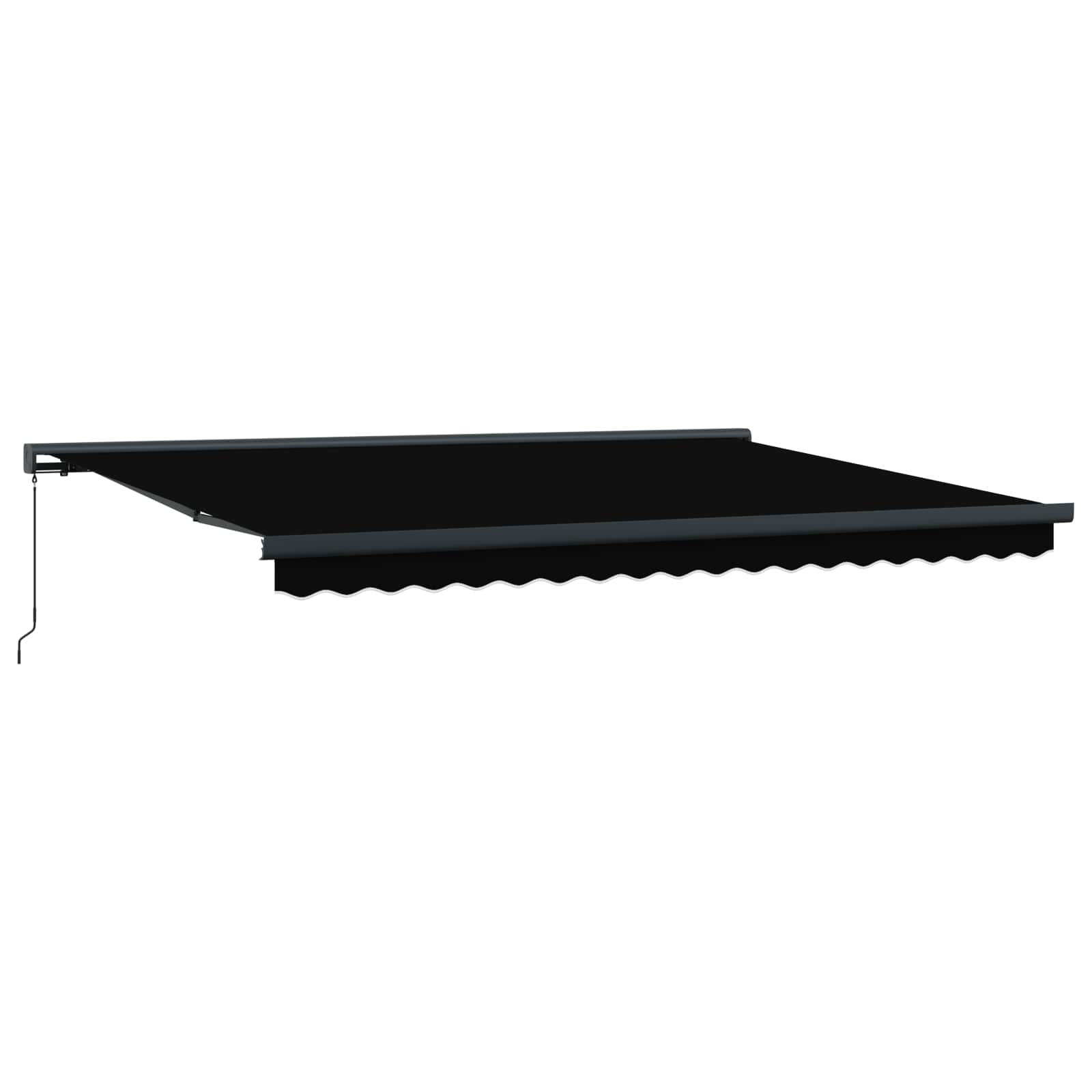 Tenda retrattile Nero 4 × 3 m Tela e Alluminio