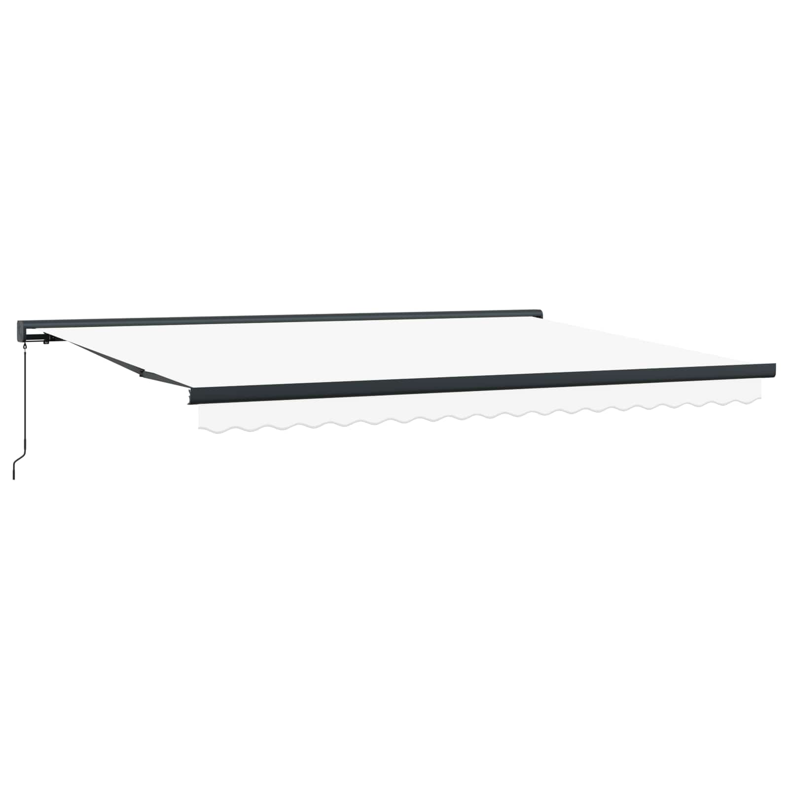 Tenda retrattile Bianco 4 × 3 m Tela e Alluminio