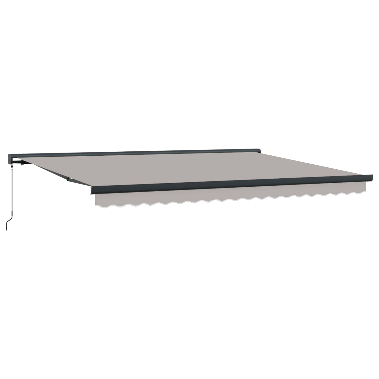Tenda retrattile Grigio Chiaro 4 × 3 m Tela e Alluminio