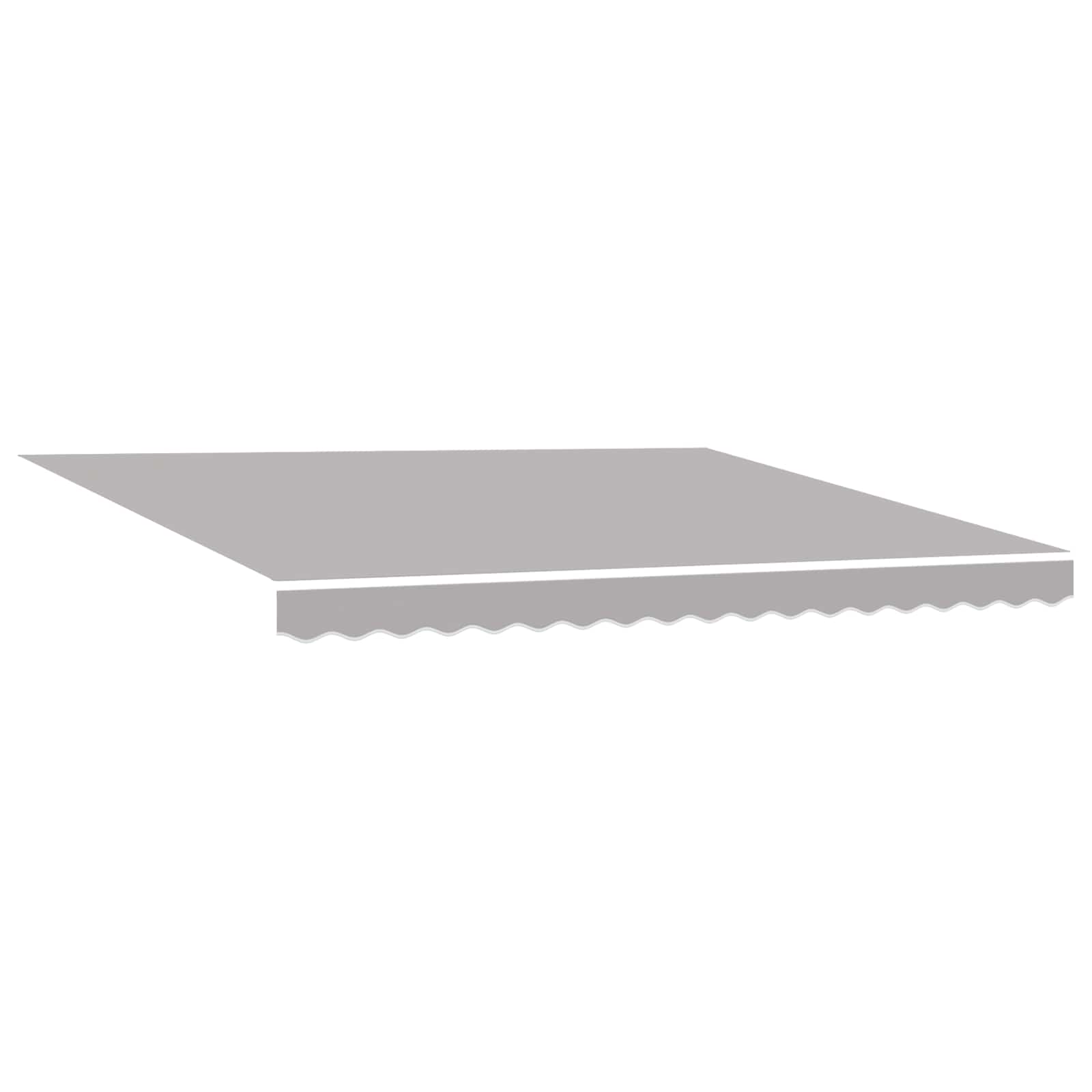 Tenda retrattile Grigio Chiaro 4 × 3 m Tela e Alluminio
