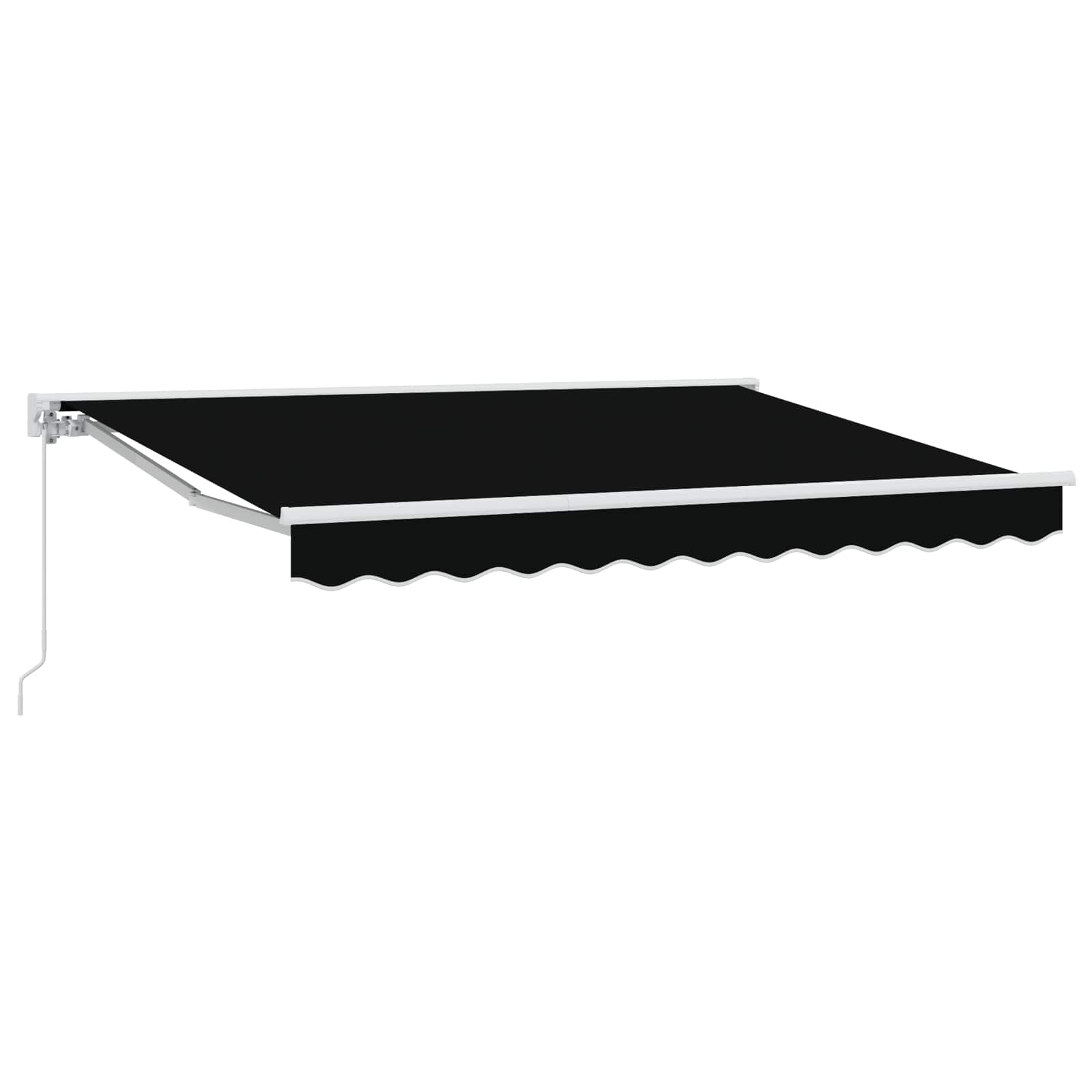 Tenda retrattile manuale Nero 3 x 2,5 m
