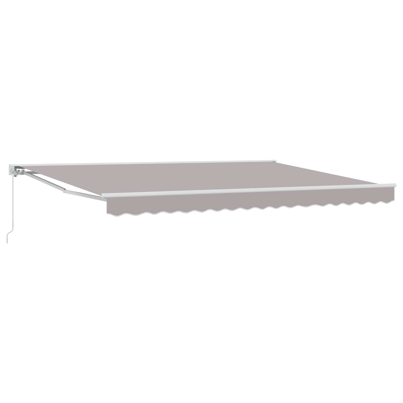 Tenda retrattile manuale Grigio Chiaro 4 × 3,5 m