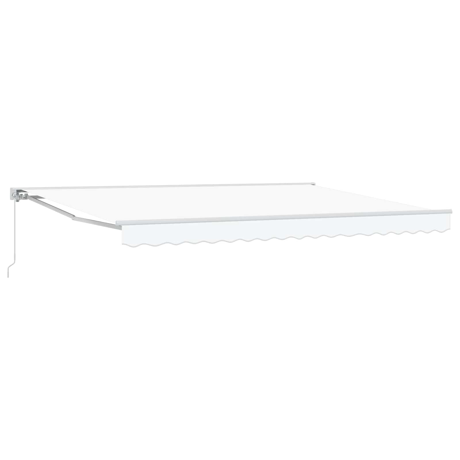 Tenda retrattile manuale Bianco 4,5 × 3 m