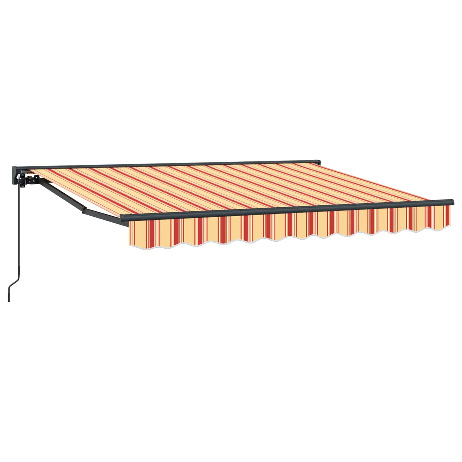 Tenda retrattile manuale Giallo, Arancione e Bianco 3 x 2 m