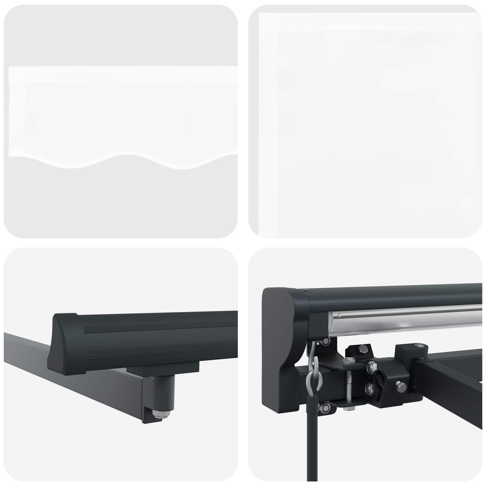 Tenda retrattile manuale Bianco 3,5 x 2 m