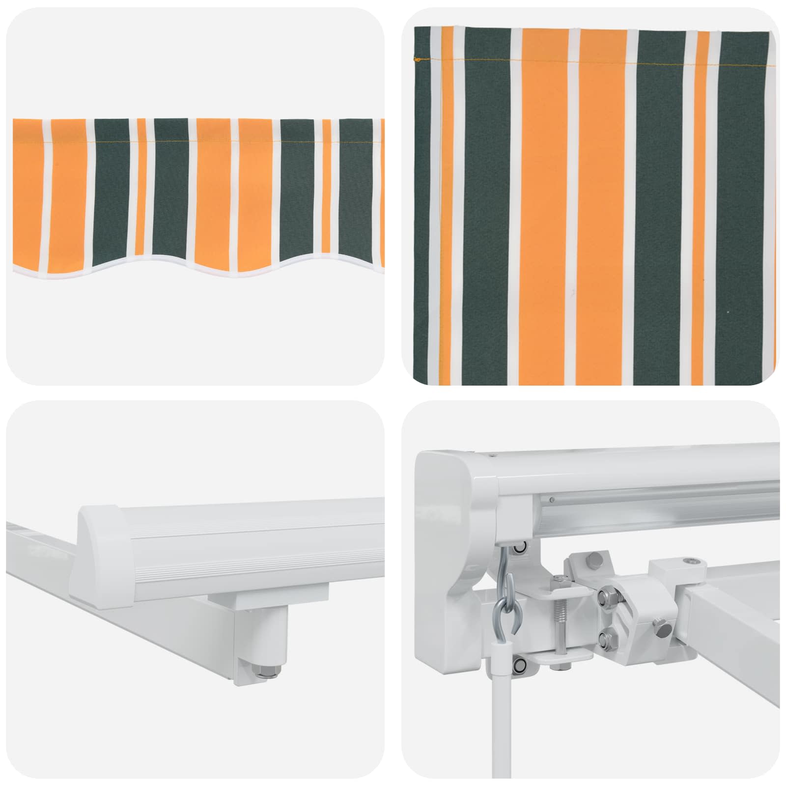 Cornice per Tenda Manuale con LED 3 x 2,5 m