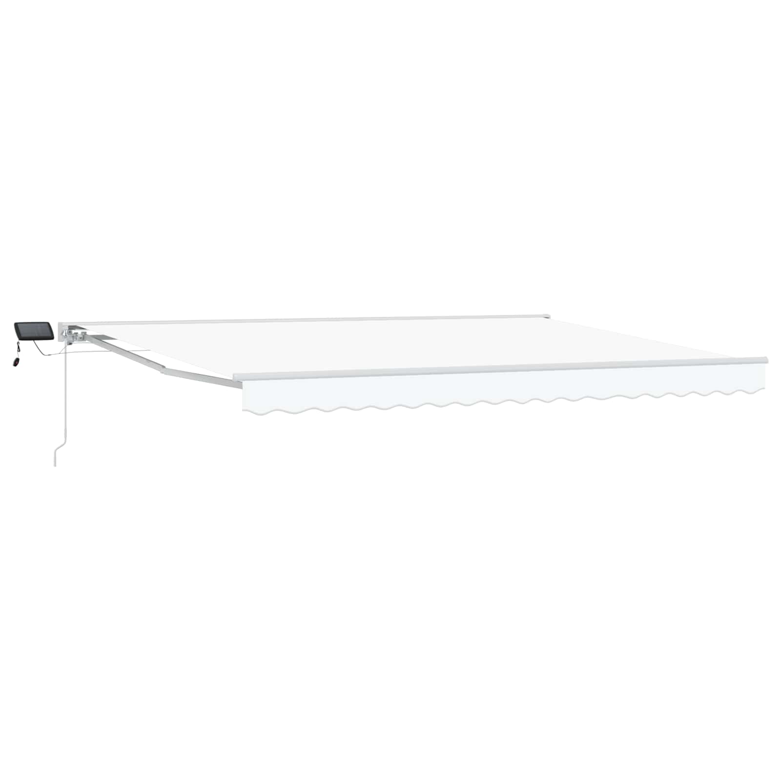 Cornice per Tenda Manuale con LED Bianco 4 × 3,5 m