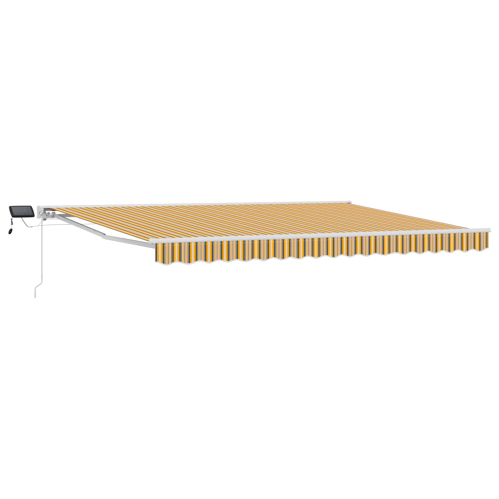 Cornice per Tenda Manuale con LED 5 × 3,5 m