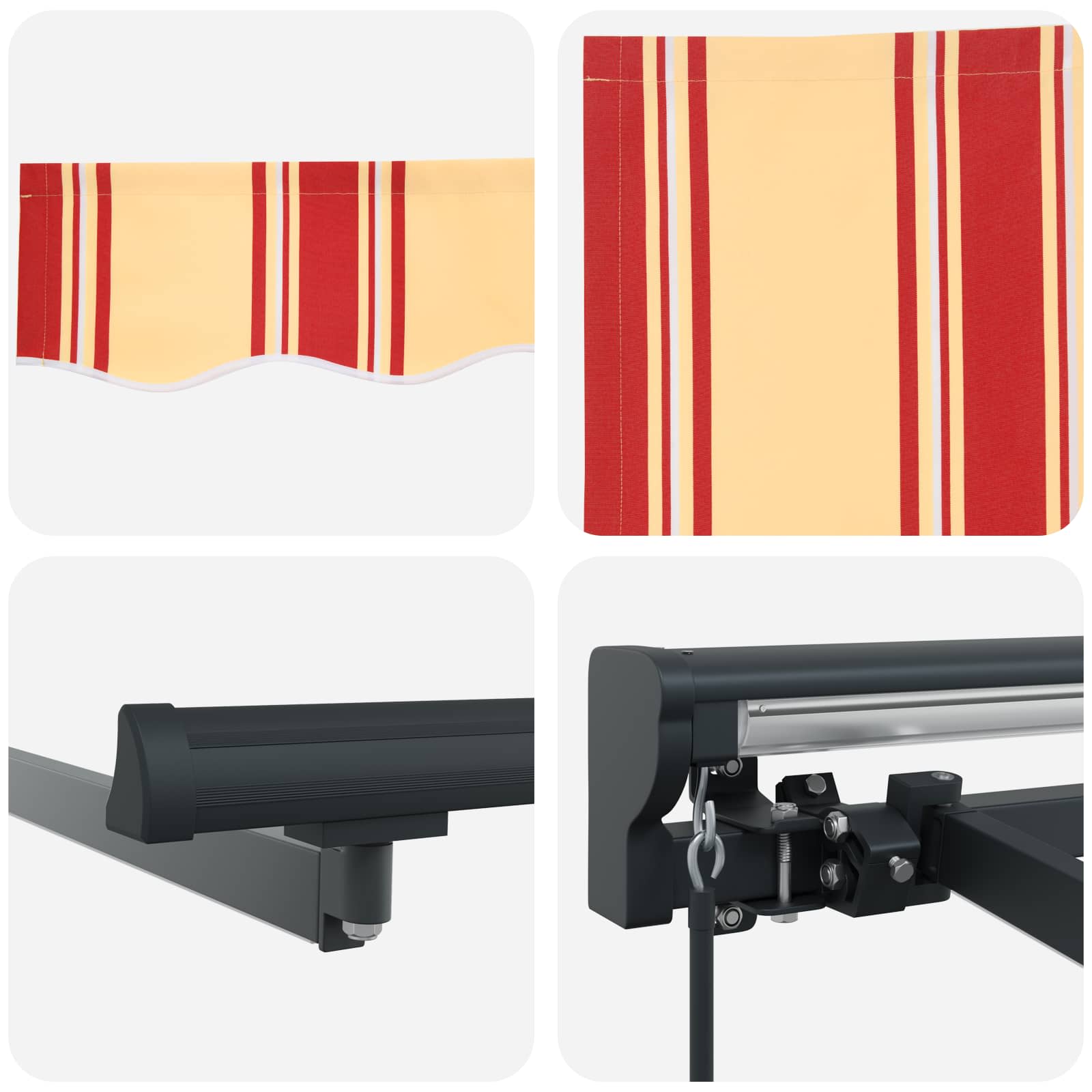 Cornice per Tenda Manuale con LED 3 x 2 m
