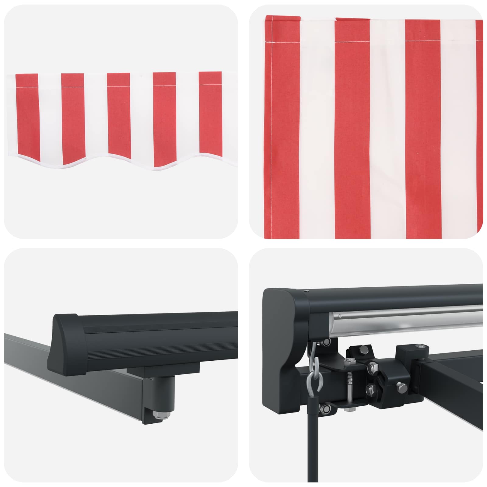 Cornice per Tenda Manuale con LED 3,5 x 2,5 m