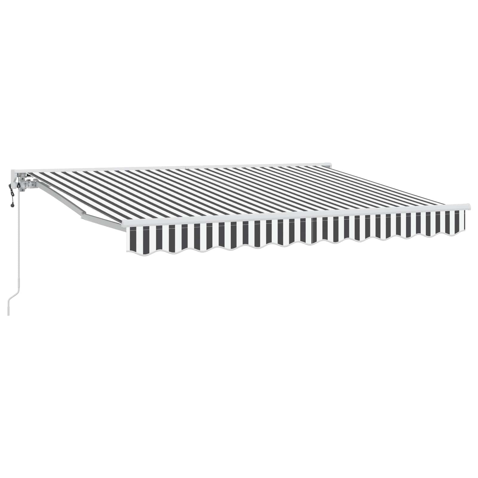 Tettuccio Elettrico Retrattile Antracite e Bianco 3 x 2,5 m