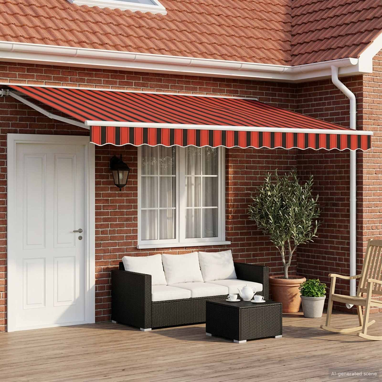 Tettuccio Elettrico Retrattile Arancione, Nero e Giallo