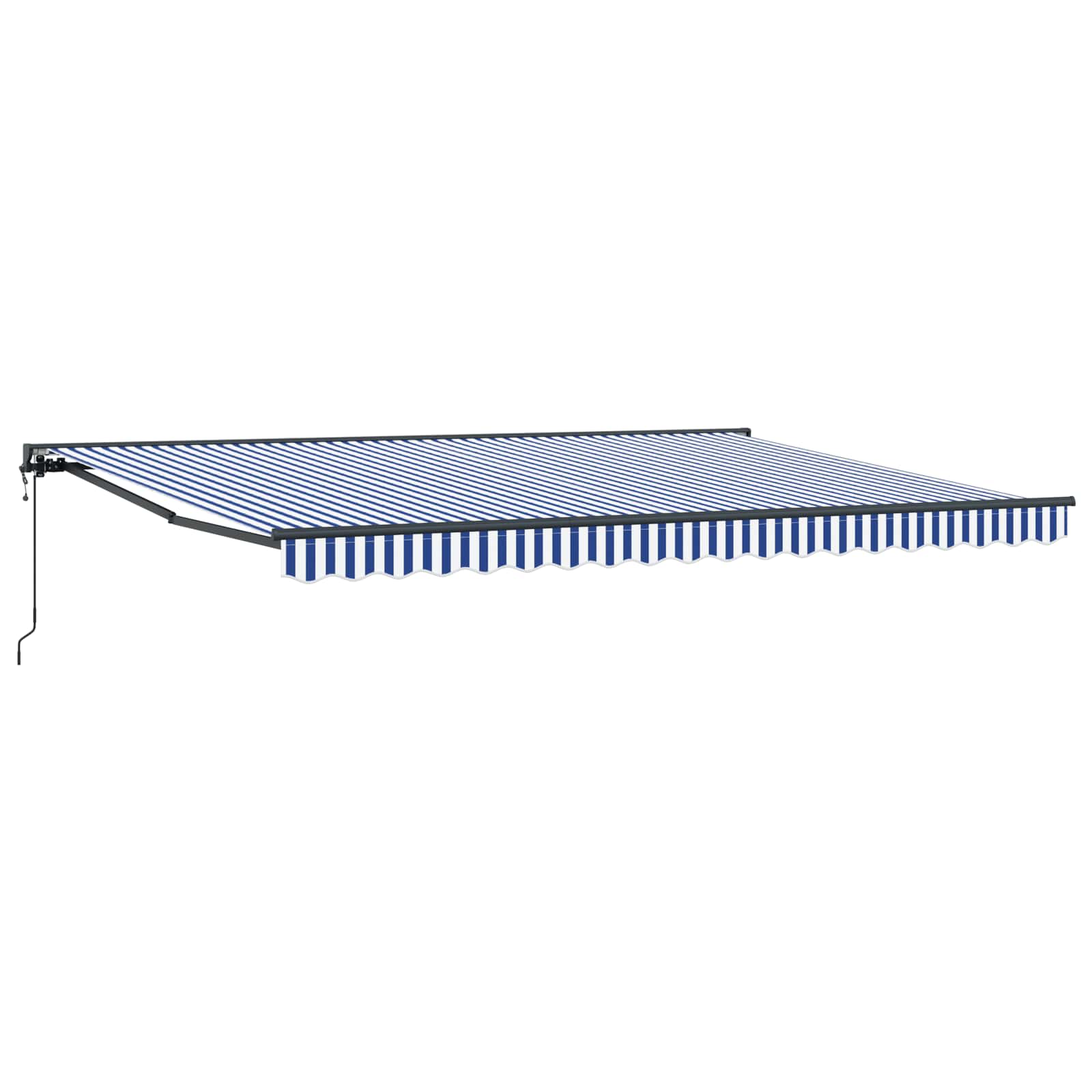 Tettuccio Elettrico Retrattile Blu, Bianco, Antracite 4 x 2 m