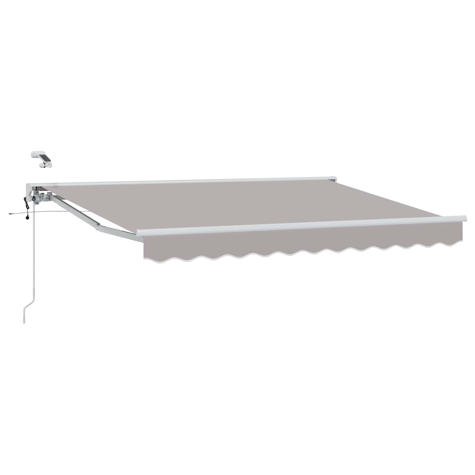 Tettuccio Elettrico Retrattile Grigio chiaro e bianco 2,5 x 2 m