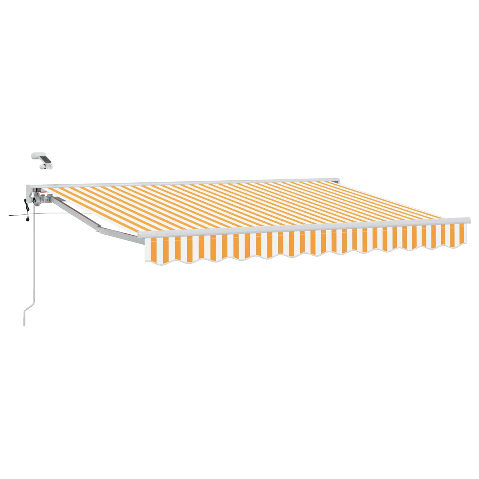 Tettuccio Elettrico Retrattile Giallo e Bianco 3,5 x 2 m