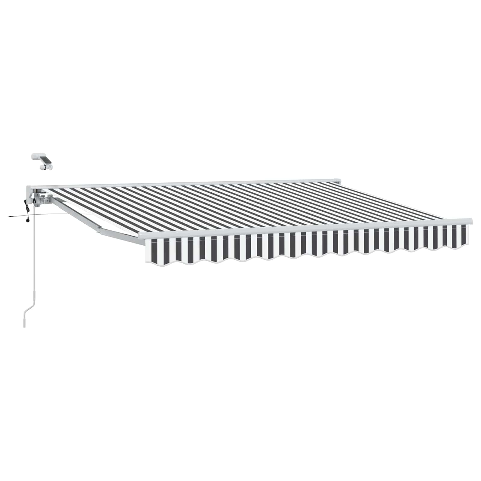 Tettuccio Elettrico Retrattile Antracite e Bianco 3,5 x 2,5 m