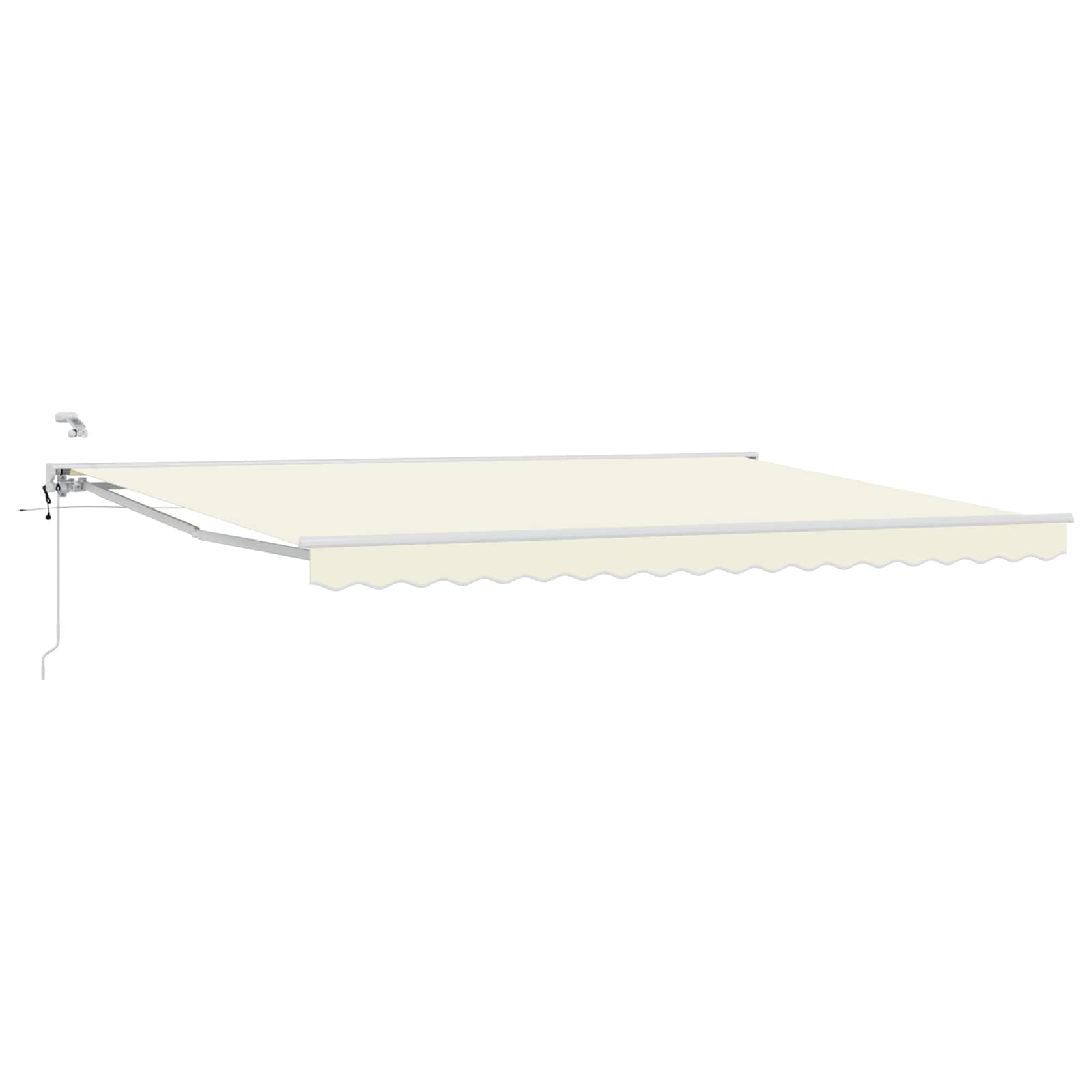 Tettuccio Elettrico Retrattile Crema e Bianco 4 × 3 m