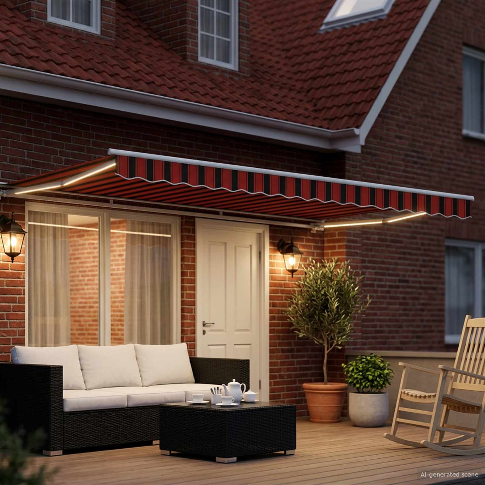 Tettuccio Elettrico Retrattile 4,5 × 3 m