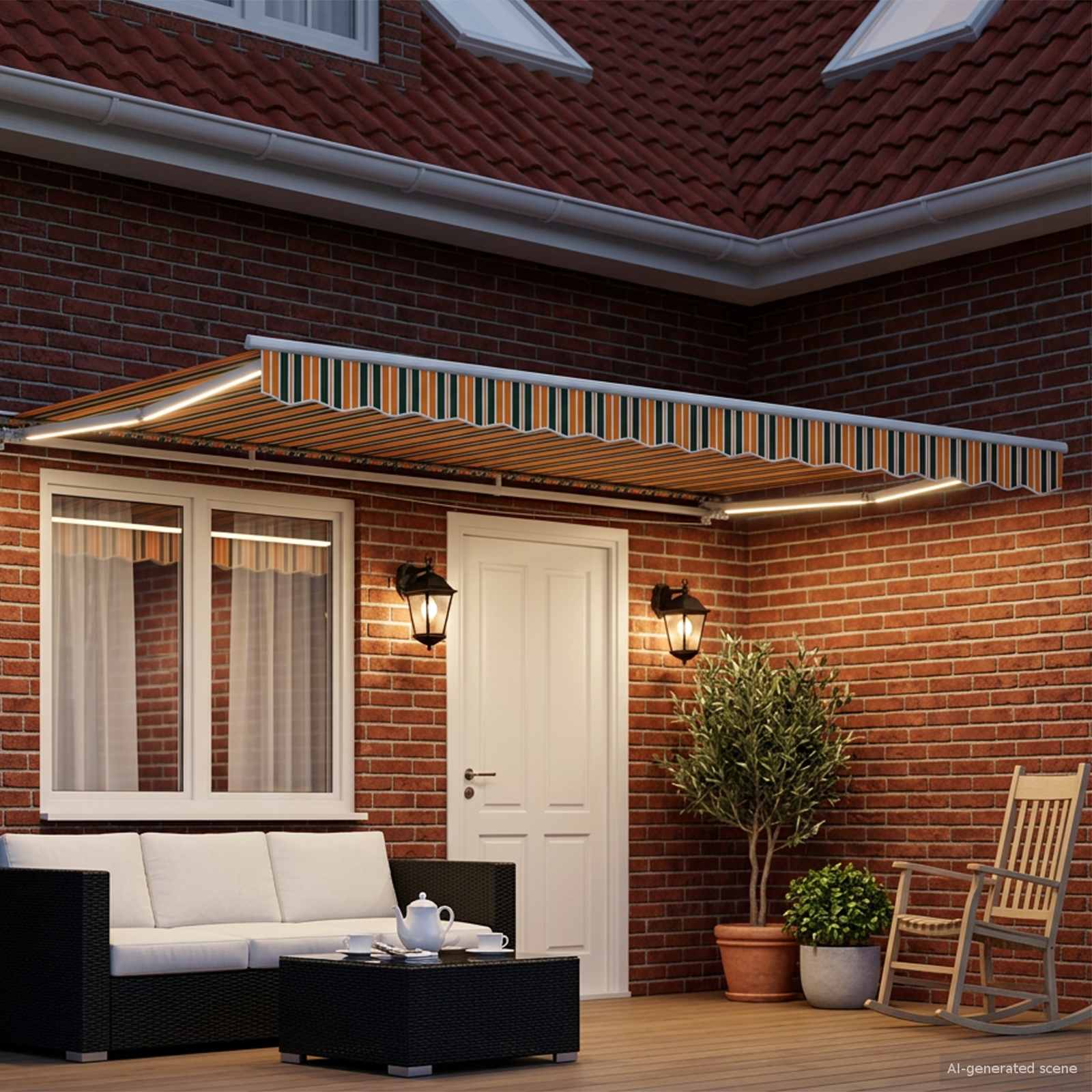 Tettuccio Elettrico Retrattile 4,5 × 3,5 m