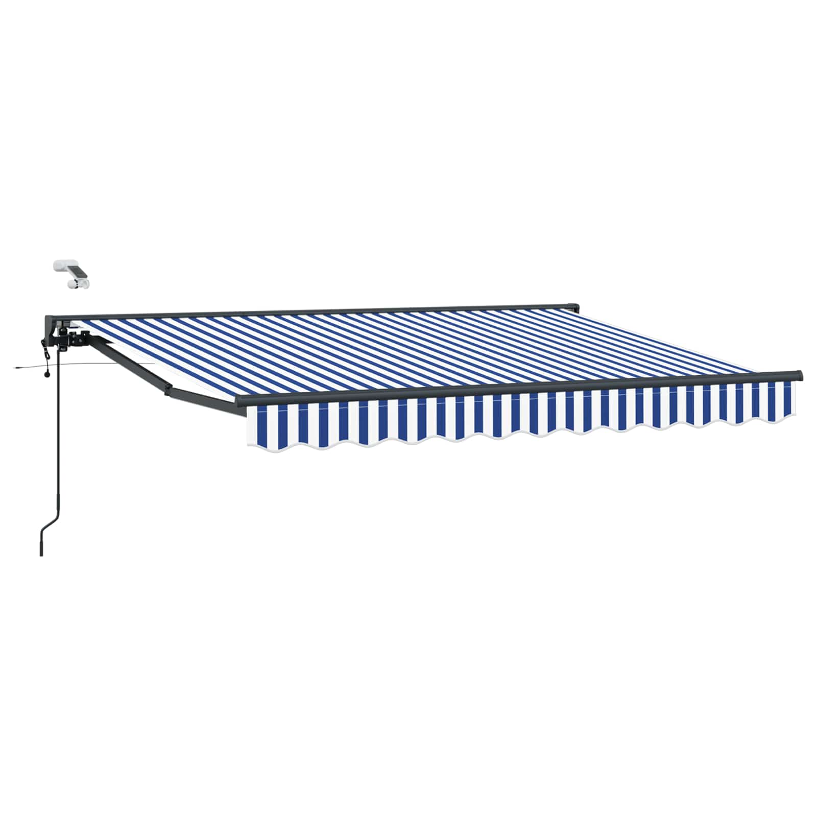 Tettuccio Elettrico Retrattile Blu, Bianco, Antracite 3,5 x 2 m