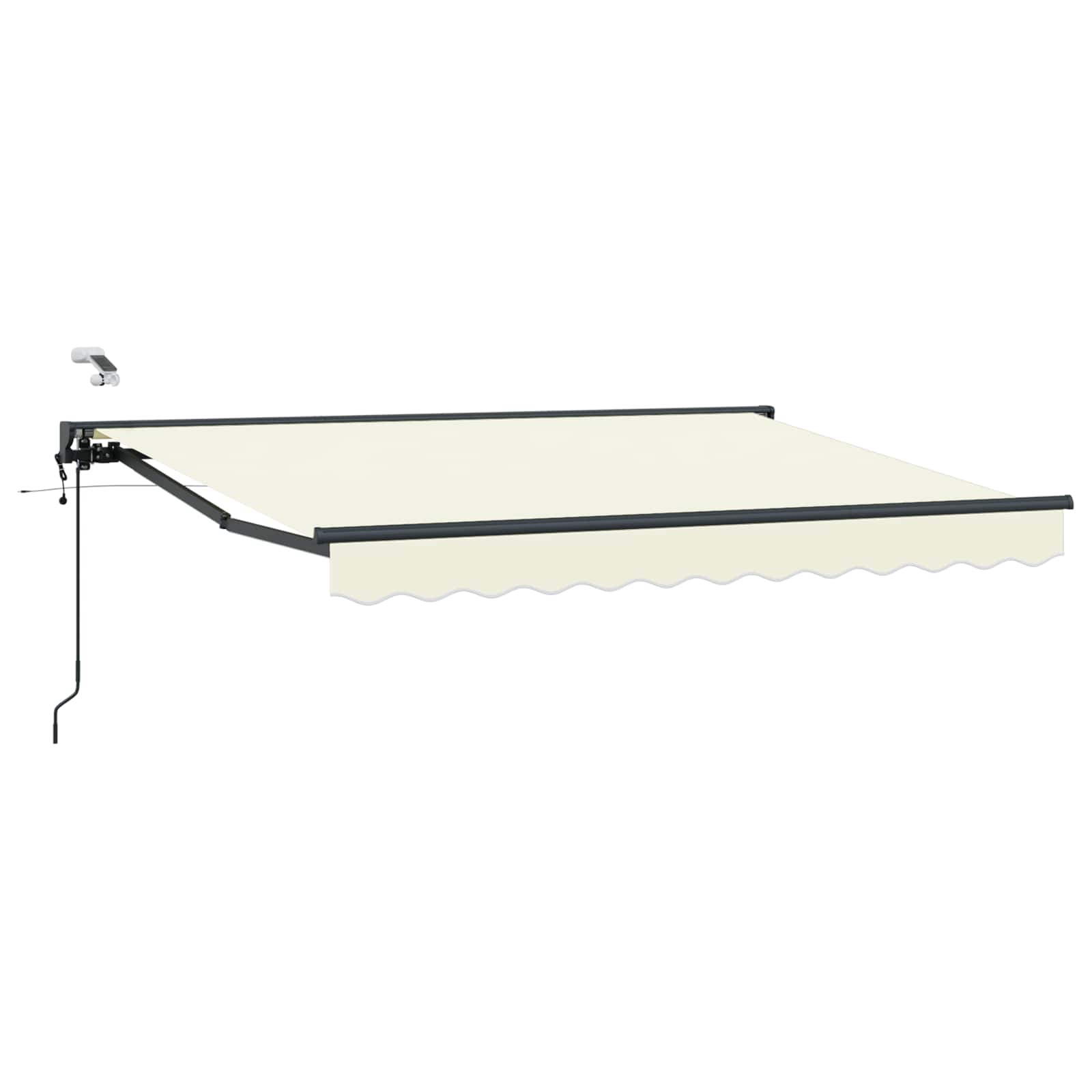 Tettuccio Elettrico Retrattile Crema e Antracite 3,5 x 2 m