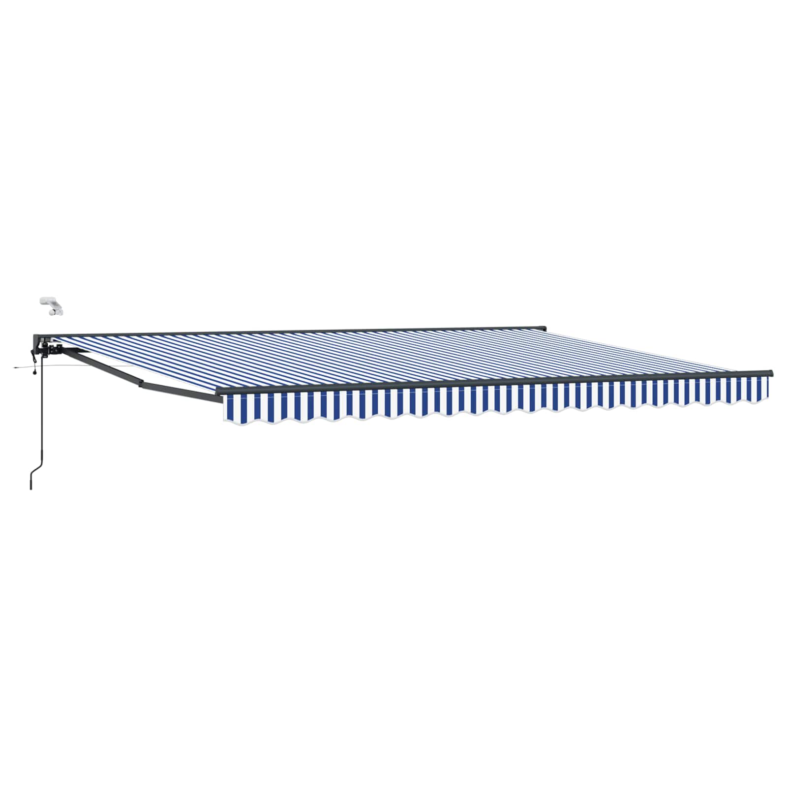 Tettuccio Elettrico Retrattile Blu, Bianco, Antracite 4 x 2 m
