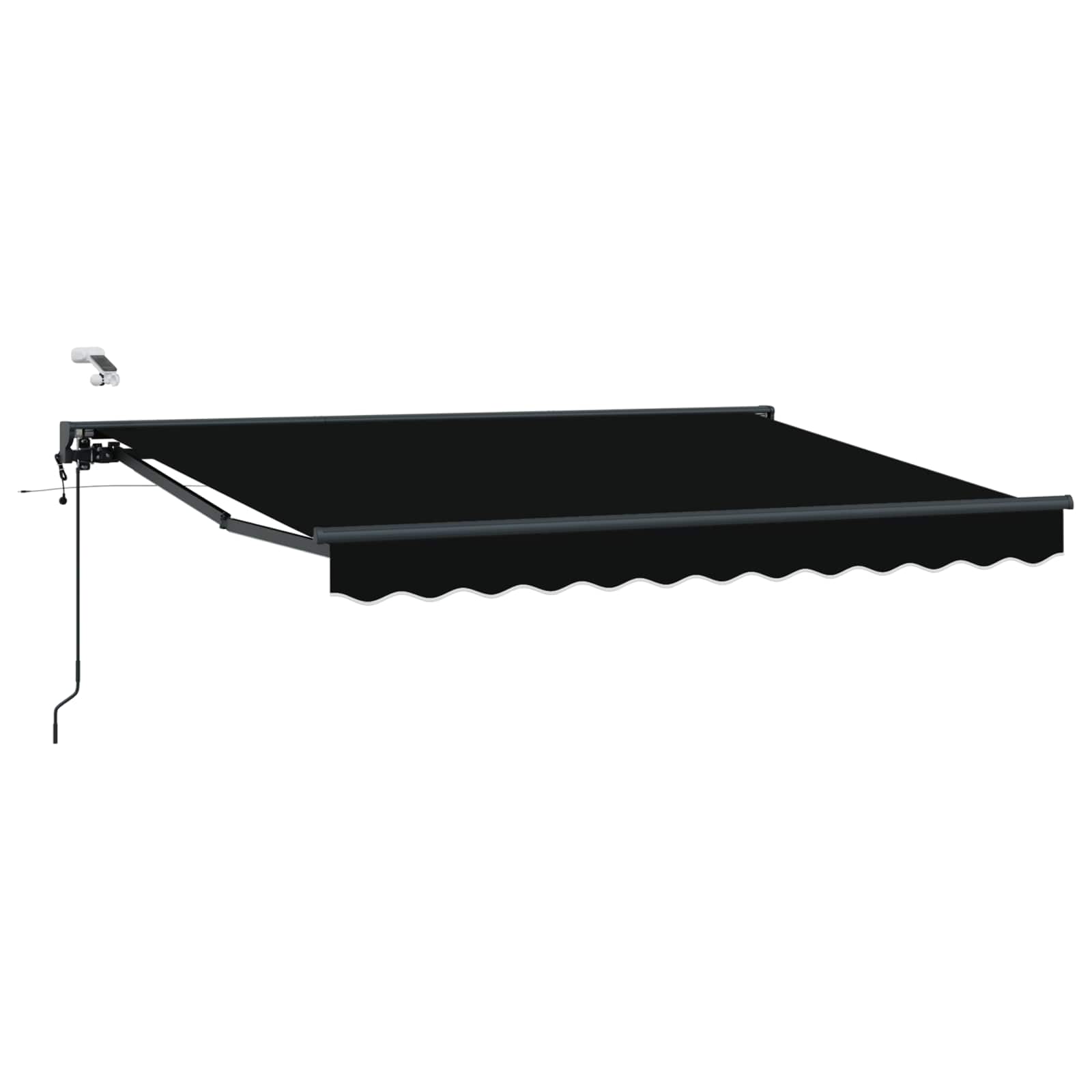 Tettuccio Elettrico Retrattile Nero e antracite 3 x 2,5 m