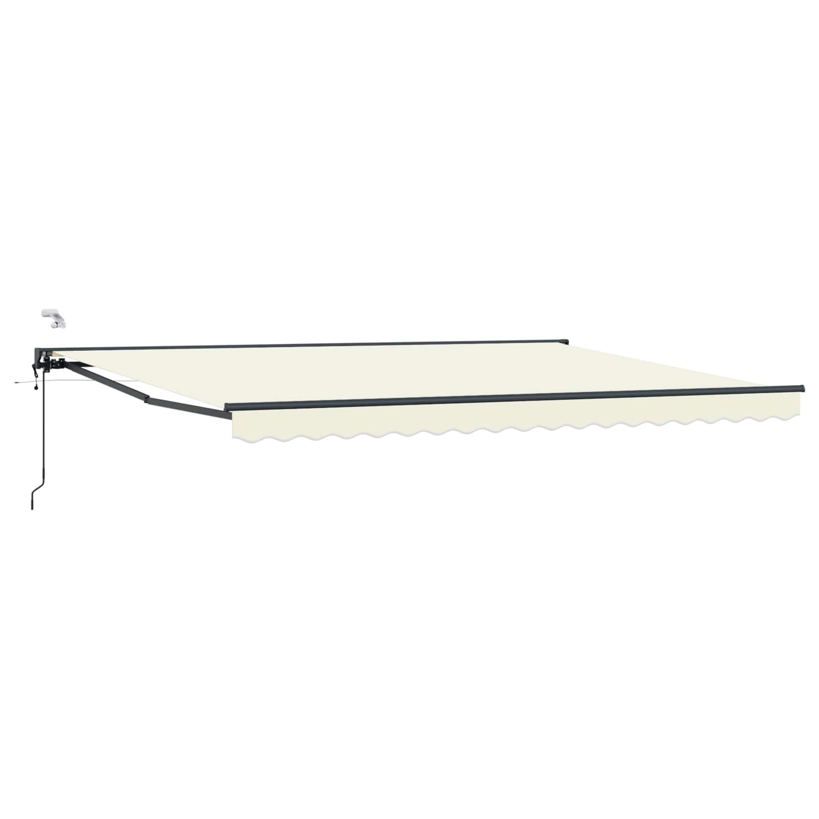 Tettuccio Elettrico Retrattile Crema e Antracite 4 × 3 m
