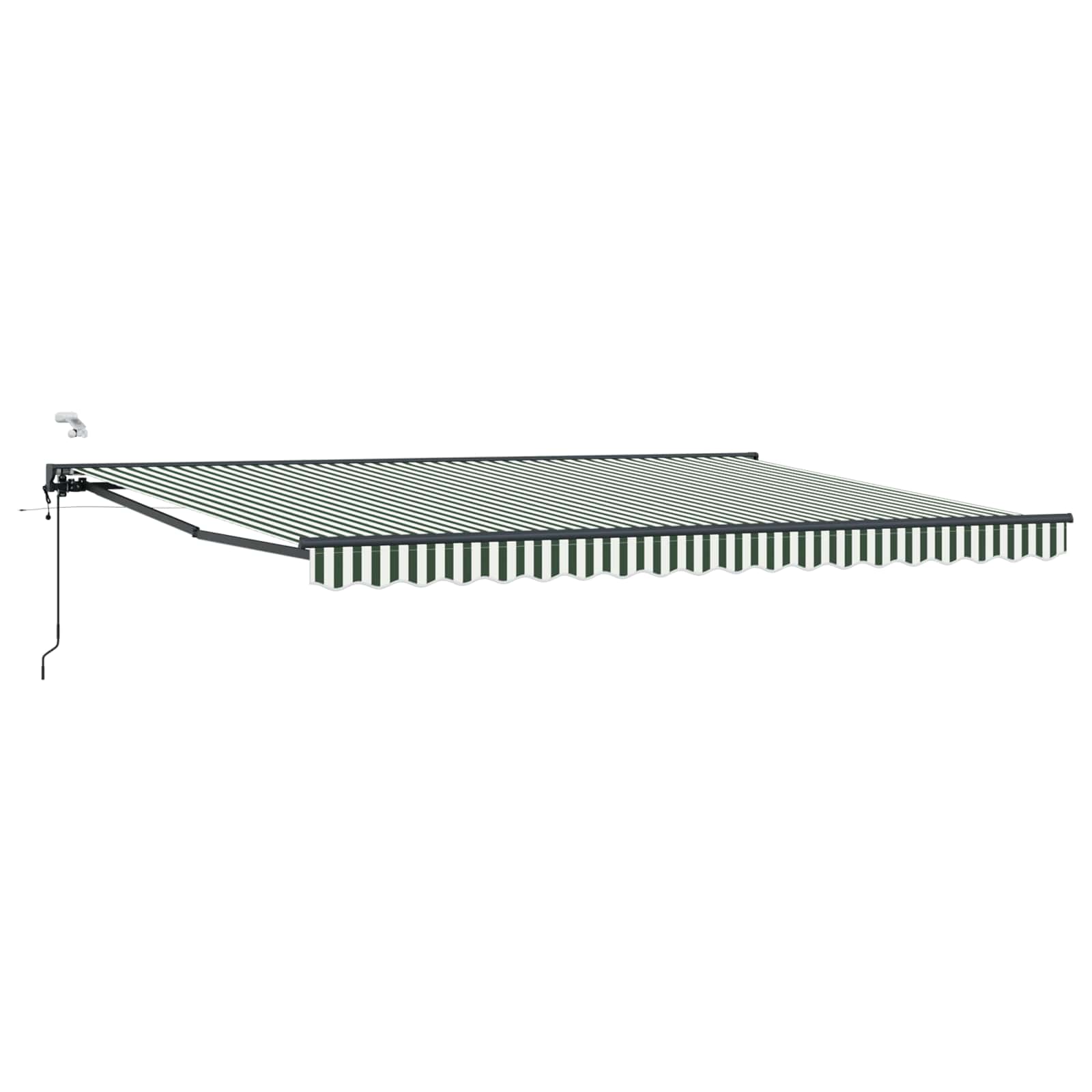 Tettuccio Elettrico Retrattile Verde, Bianco, Antracite 4 × 3 m