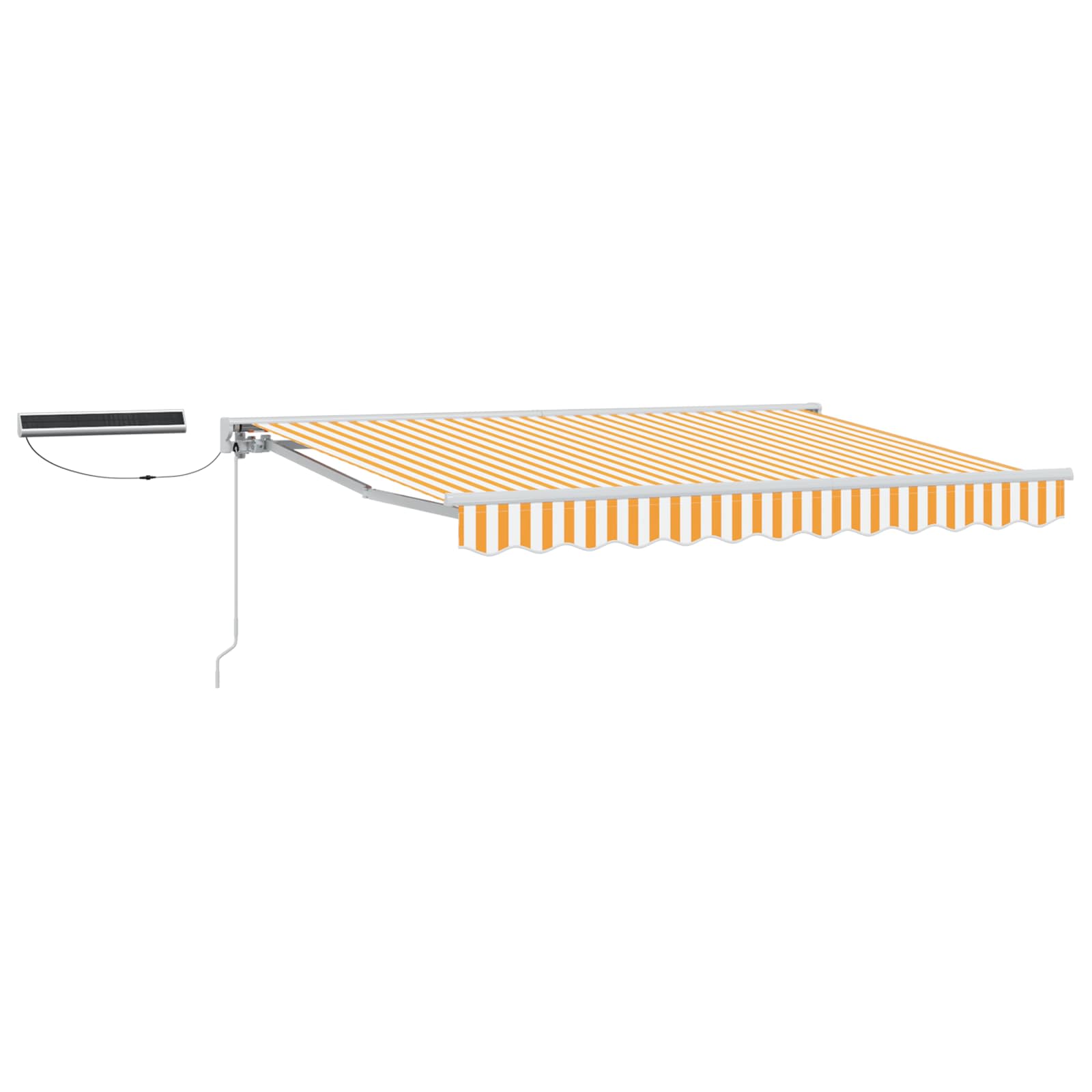 Tettuccio Elettrico Retrattile Giallo e Bianco 2,5 x 2 m