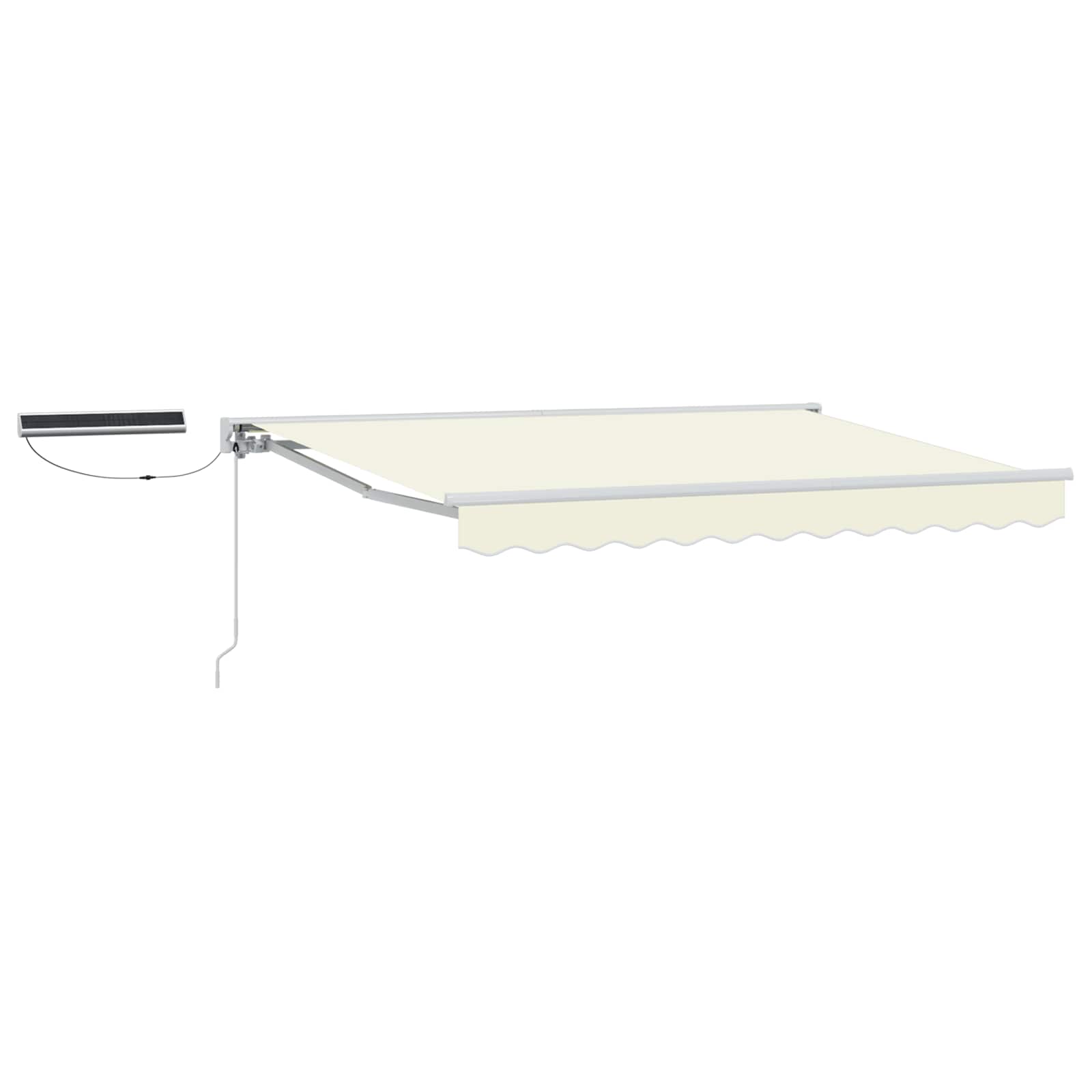Tettuccio Elettrico Retrattile Crema e Bianco 3 x 2 m