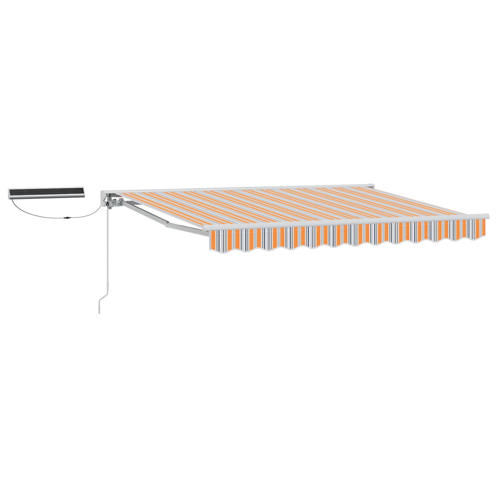 Tettuccio Elettrico Retrattile Blu, Arancione, Bianco 3 x 2,5 m