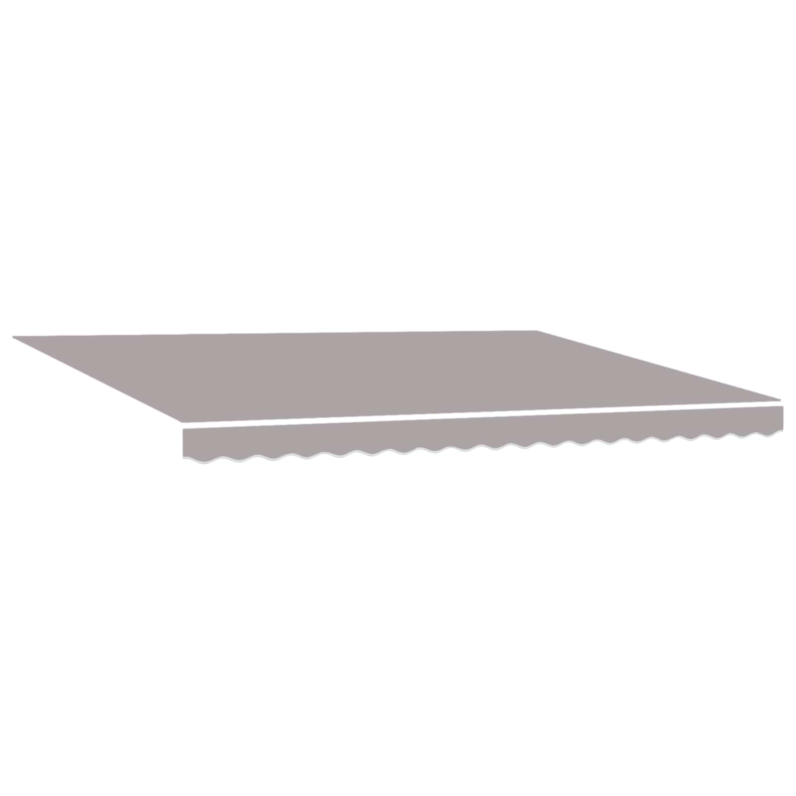 Tettuccio Elettrico Retrattile Grigio chiaro e bianco 4 × 3 m