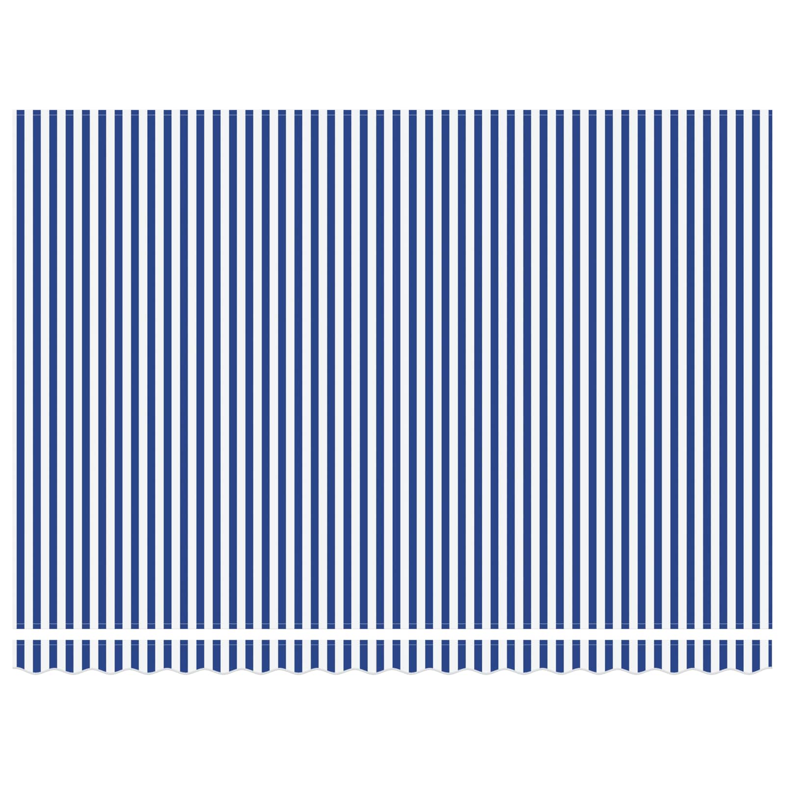 Tettuccio Elettrico Retrattile Blu e Bianco 4 × 3,5 m