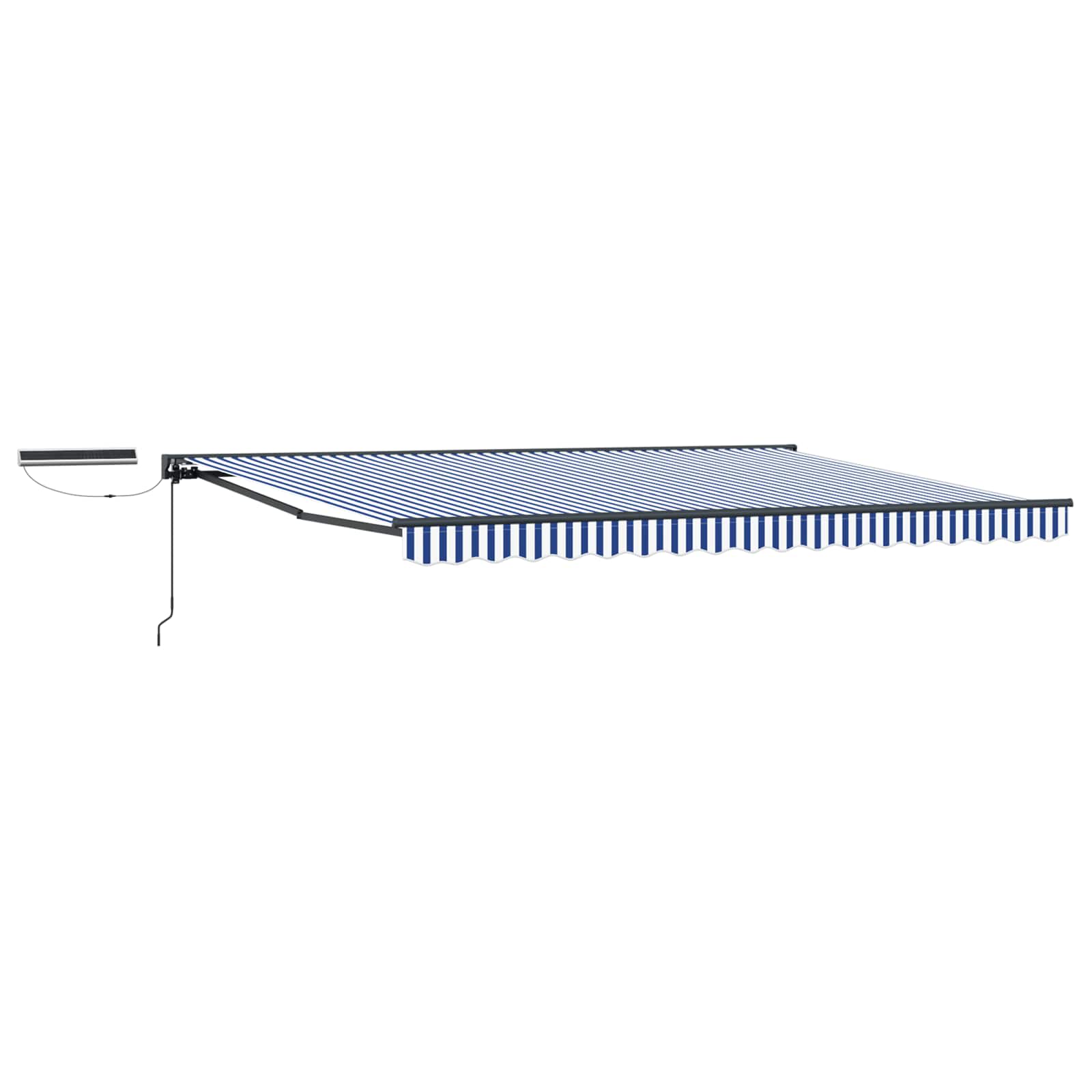 Tettuccio Elettrico Retrattile Blu, Bianco, Antracite 4 x 2 m