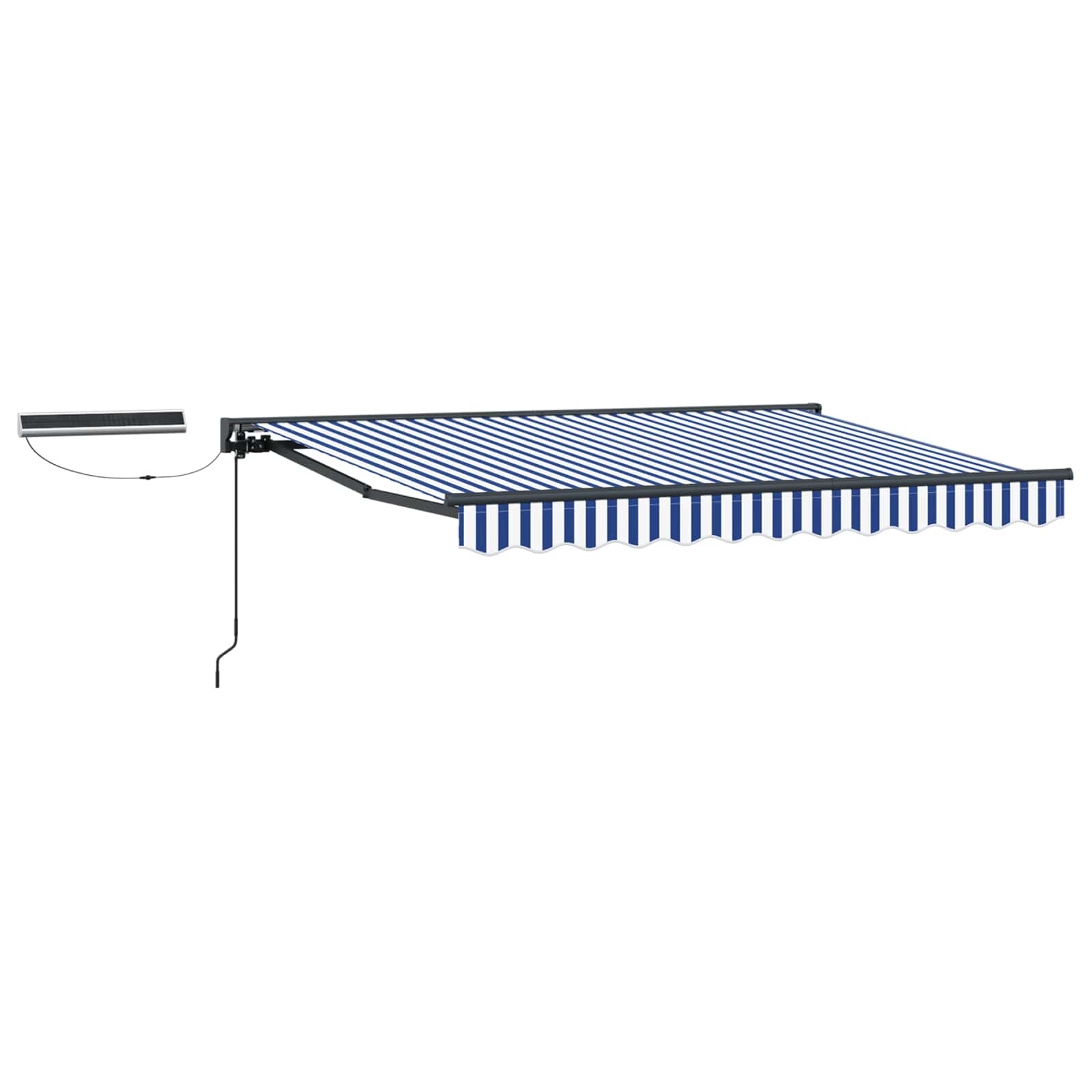 Tettuccio Elettrico Retrattile Blu, Bianco, Antracite 3 x 2,5 m