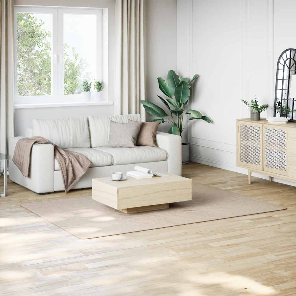 Tappeto Lavabile Soffice Pelo Corto 160x230cm Antiscivolo Beige