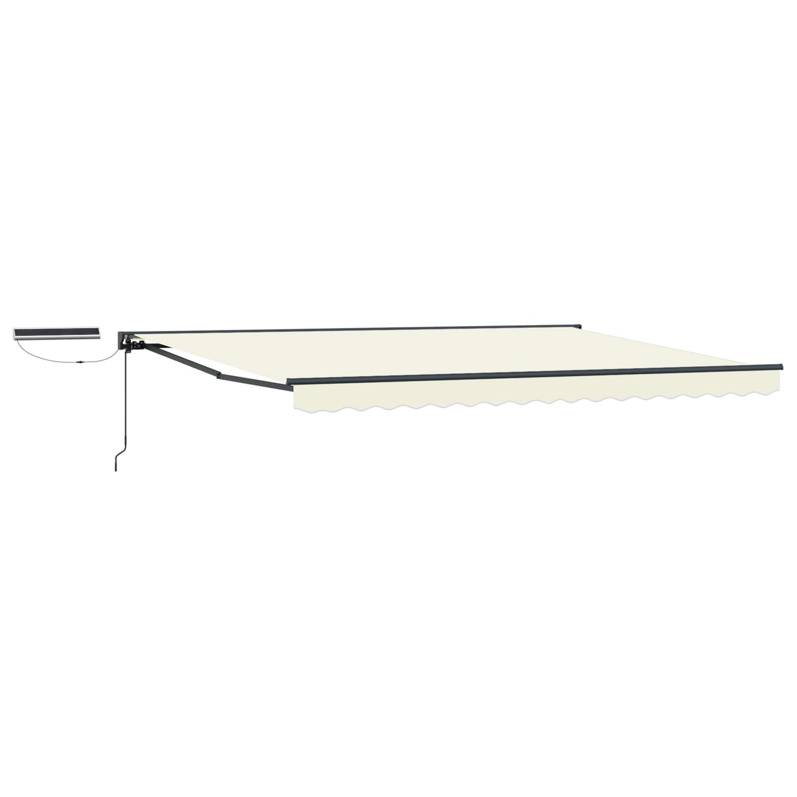 Tettuccio Elettrico Retrattile Crema e Antracite 4 × 3 m