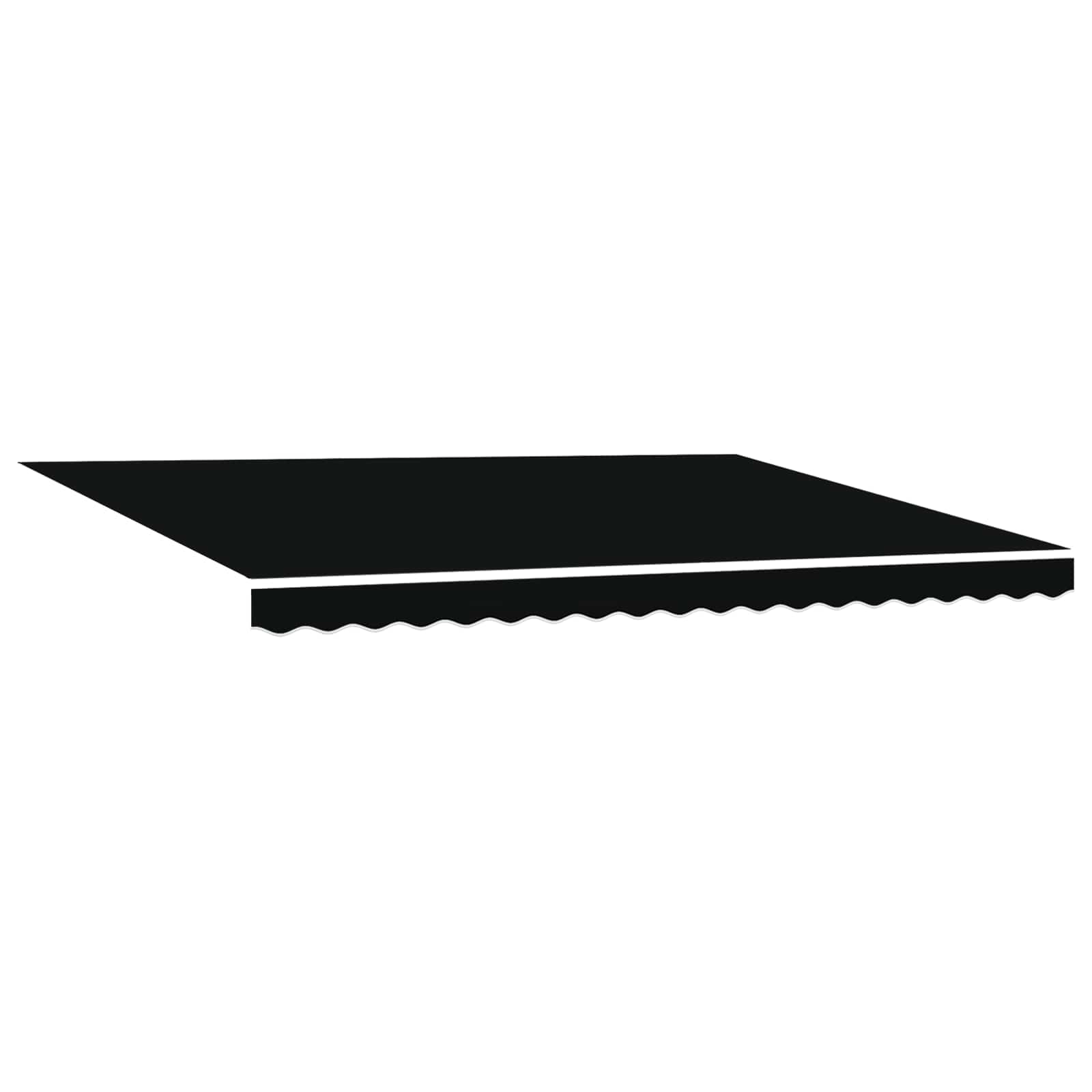 Tettuccio Elettrico Retrattile Nero e antracite 4 × 3 m