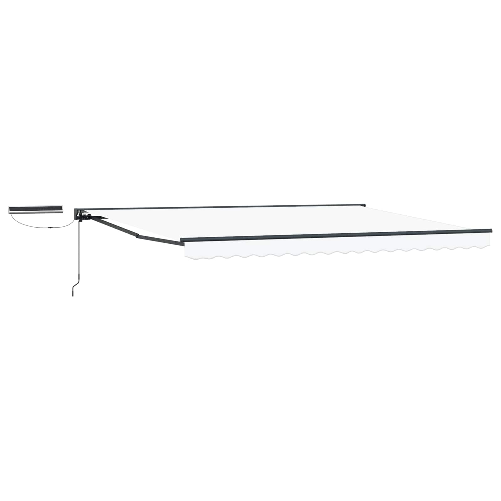 Tettuccio Elettrico Retrattile Bianco e Antracite 4,5 × 3,5 m